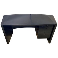 Vintage Pace Collection Ebonized Oak Desk, Part of a Collection for an Office