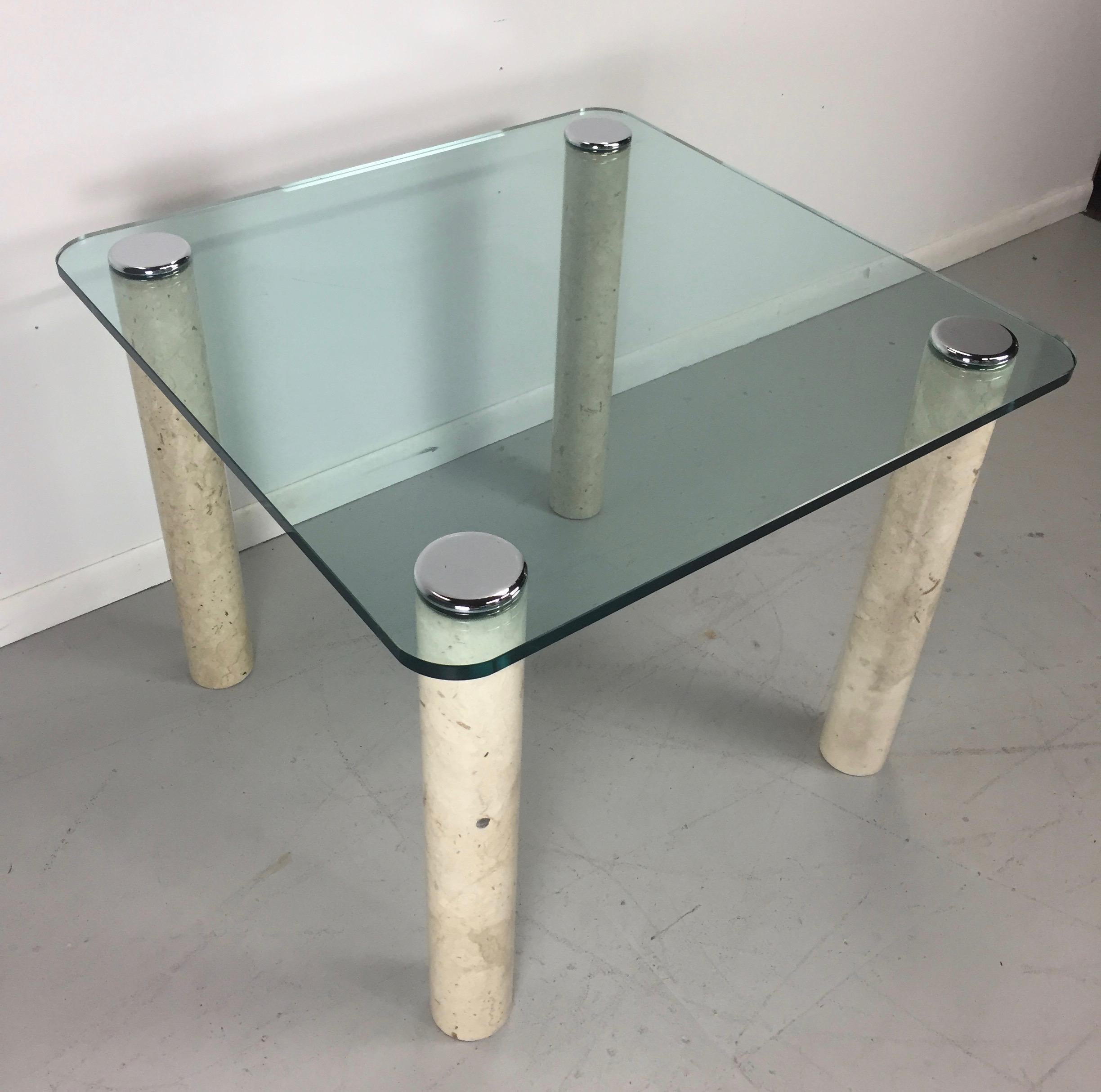glass card table