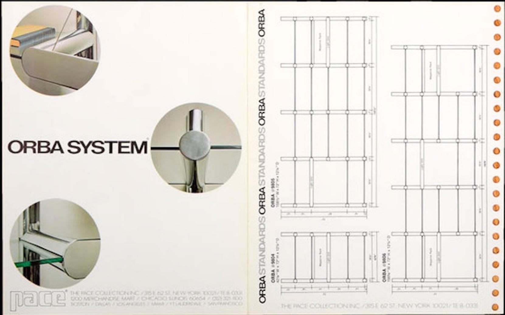 Pace Collection ORBA System Wandschrank (Aluminium) im Angebot