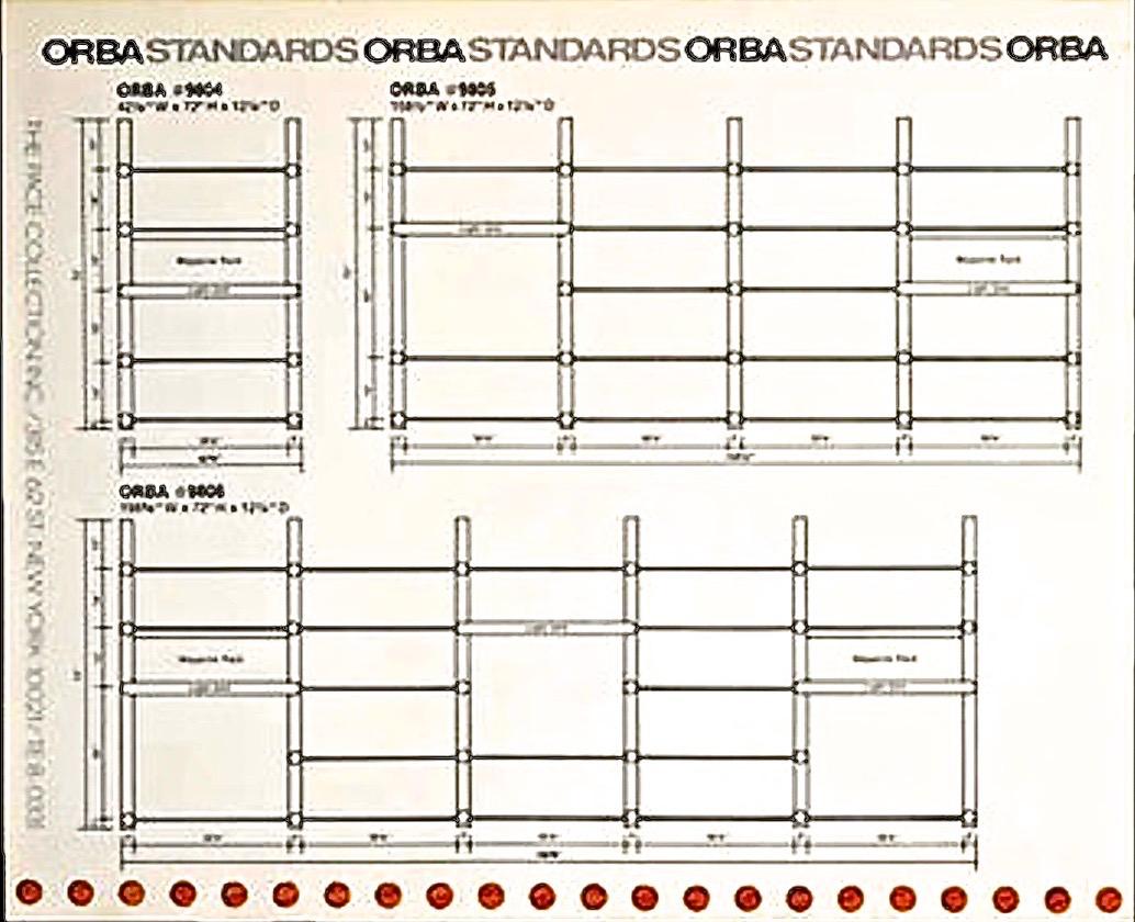 Unité murale du système ORBA de la collection Pace en vente 1