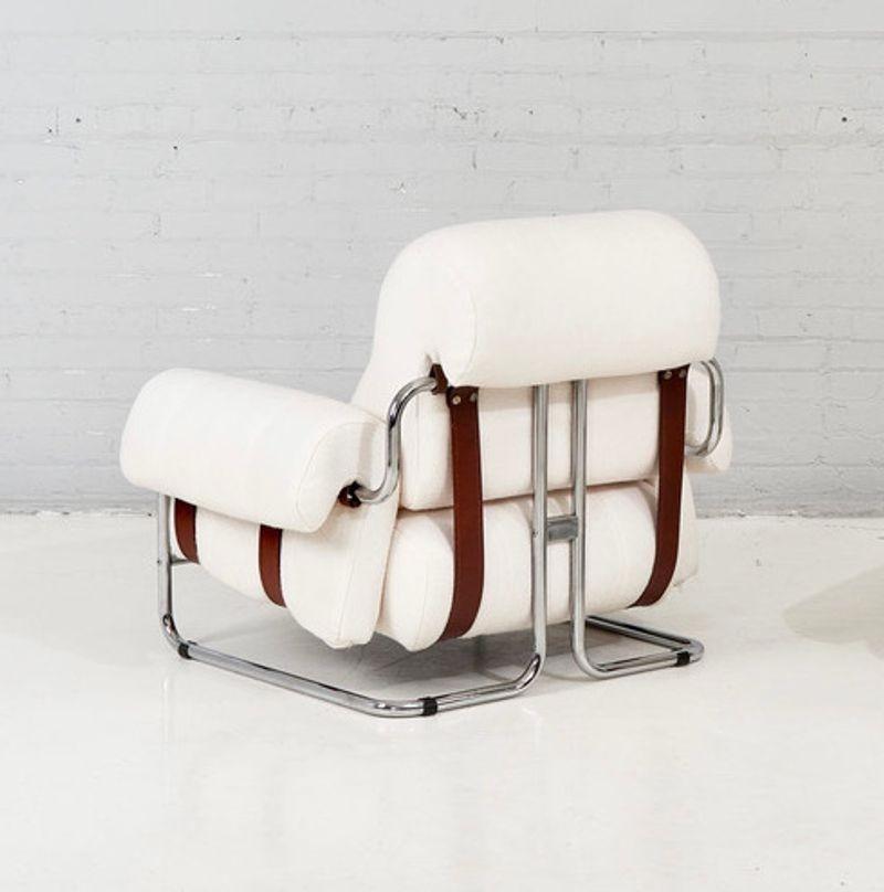 Pace Collection Tucroma Lounge Chairs by Guido Faleschini, Italy 1975 In Excellent Condition For Sale In Chicago, IL