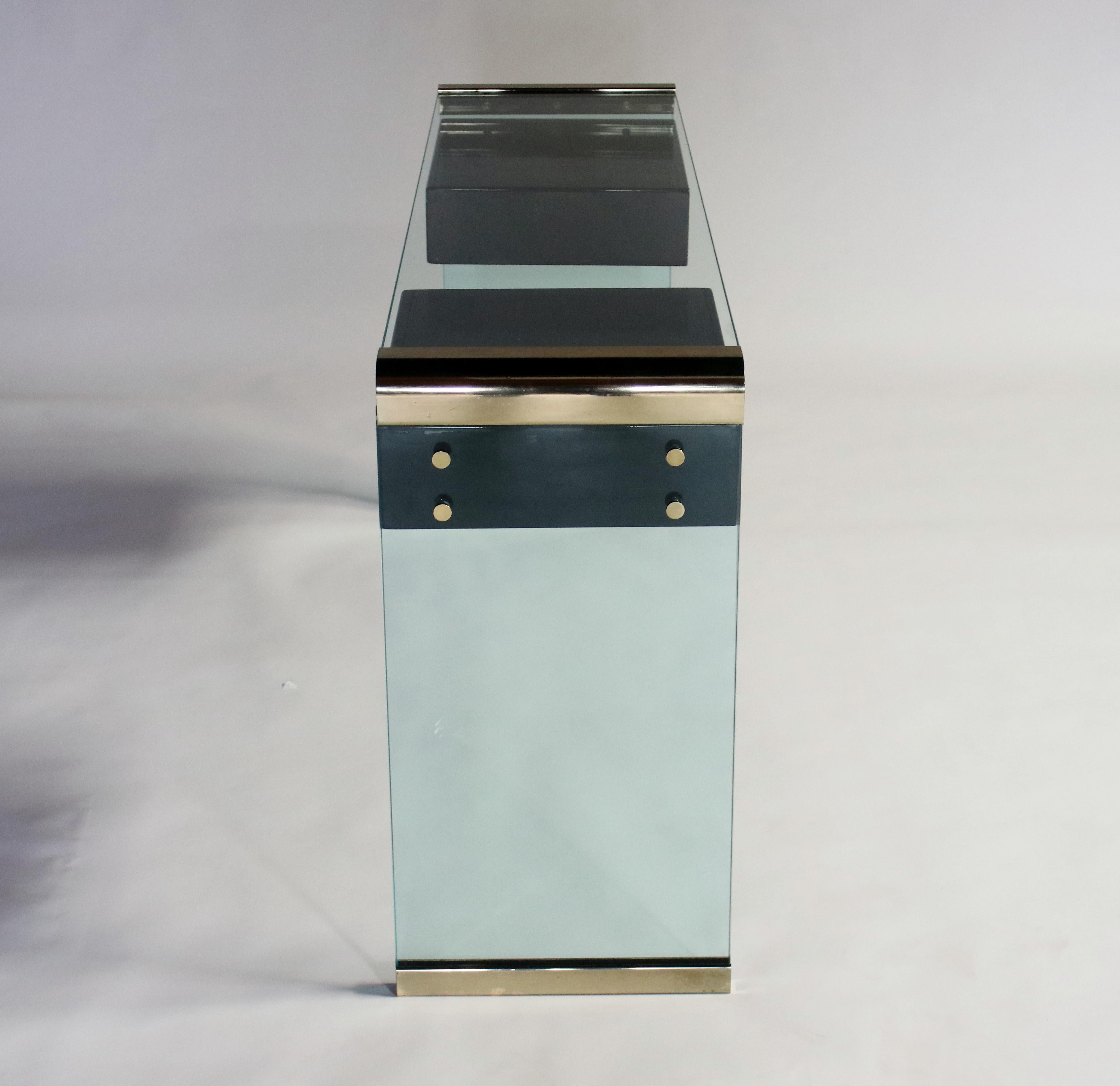 Late 20th Century Pace Console Desk with Floating Drawers