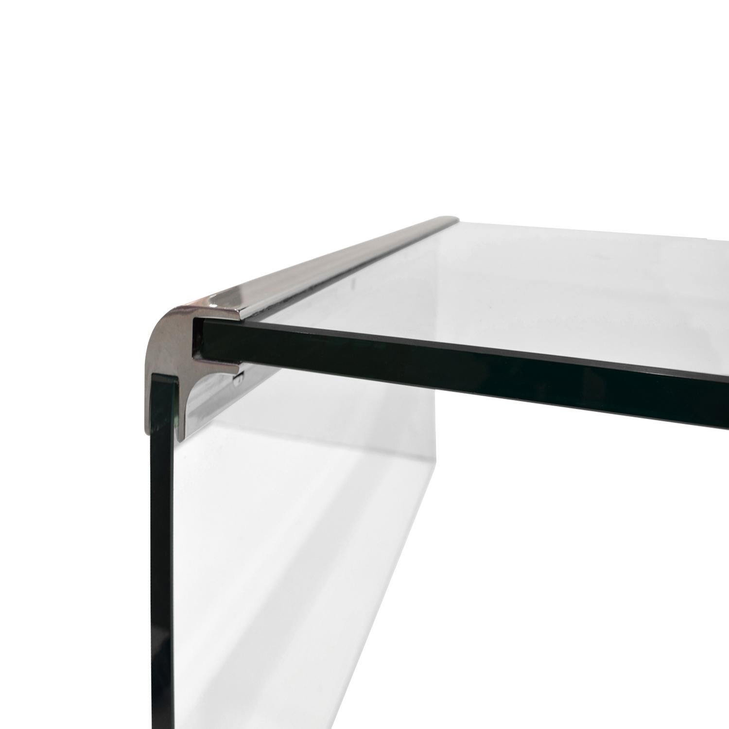 square waterfall coffee table