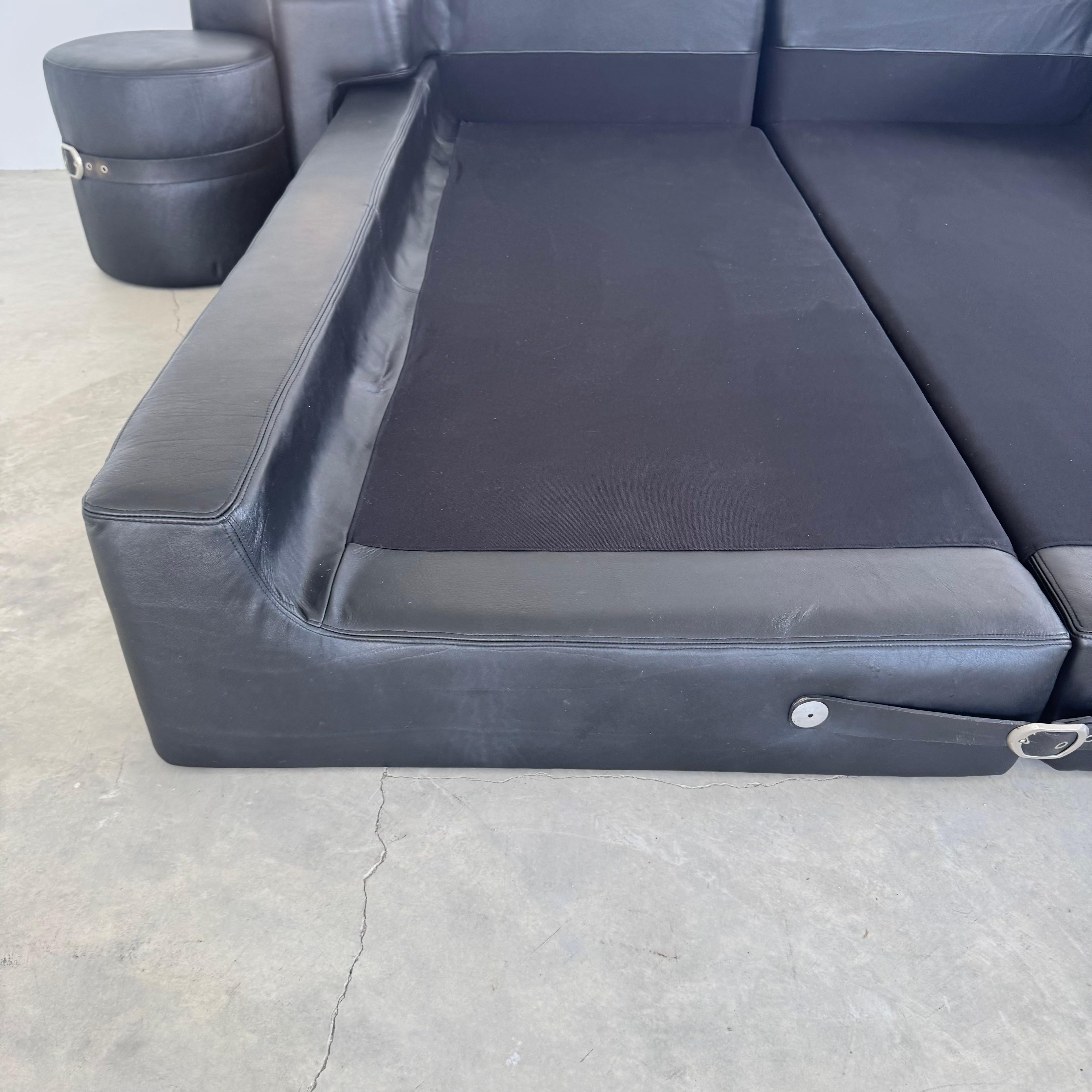 Pace Leather Queen Bed by Guido Faleschini, 1970 Italie en vente 5