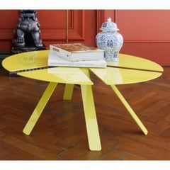 Pace Round Coffee Table in Powder-Coated Aluminum by altreforme