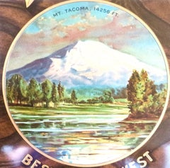 "Pacific Beer" Tin Advertising Tray Tacoma, Washington, circa 1910"
