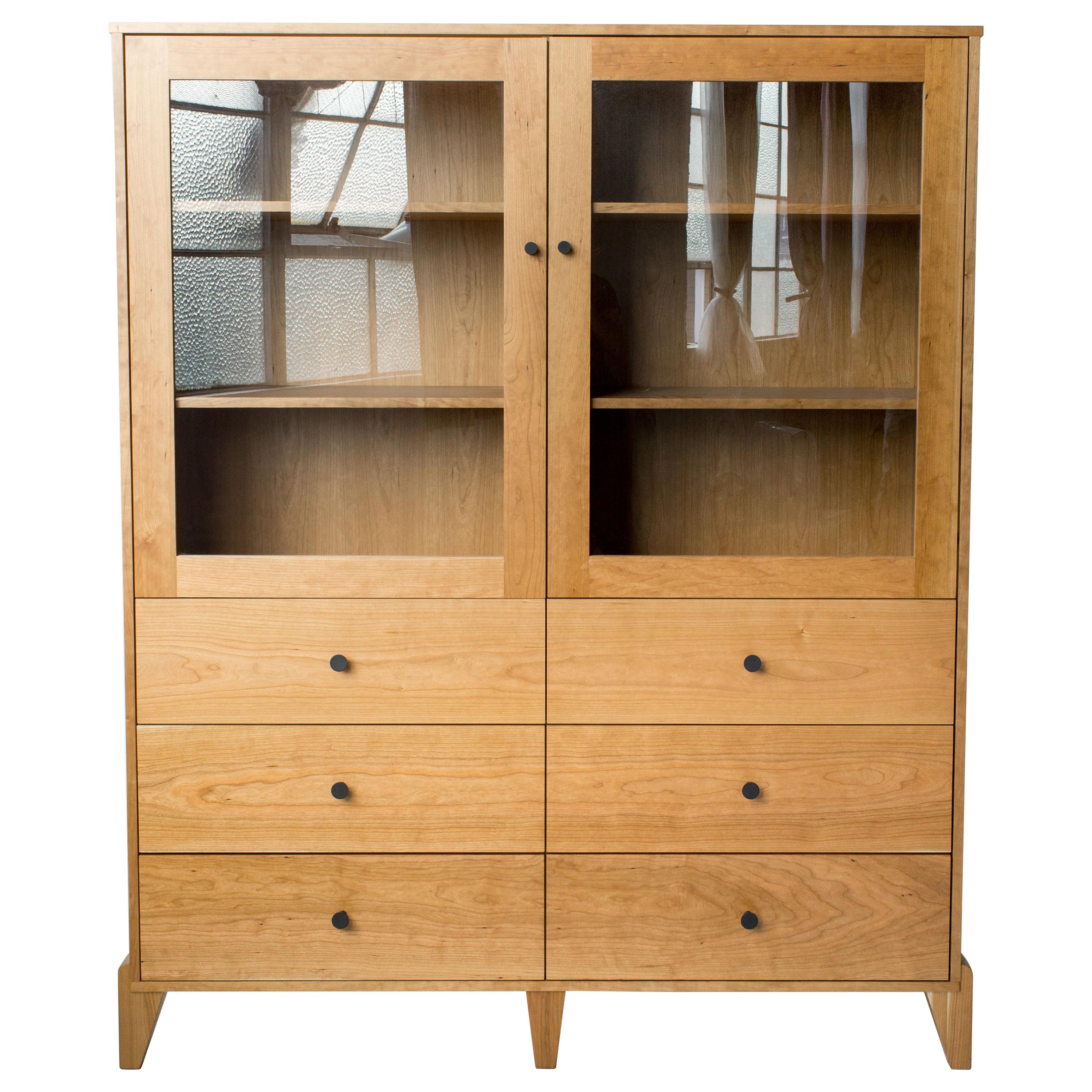 Pacific Curio Cabinet in Cherry by Studio Moe For Sale