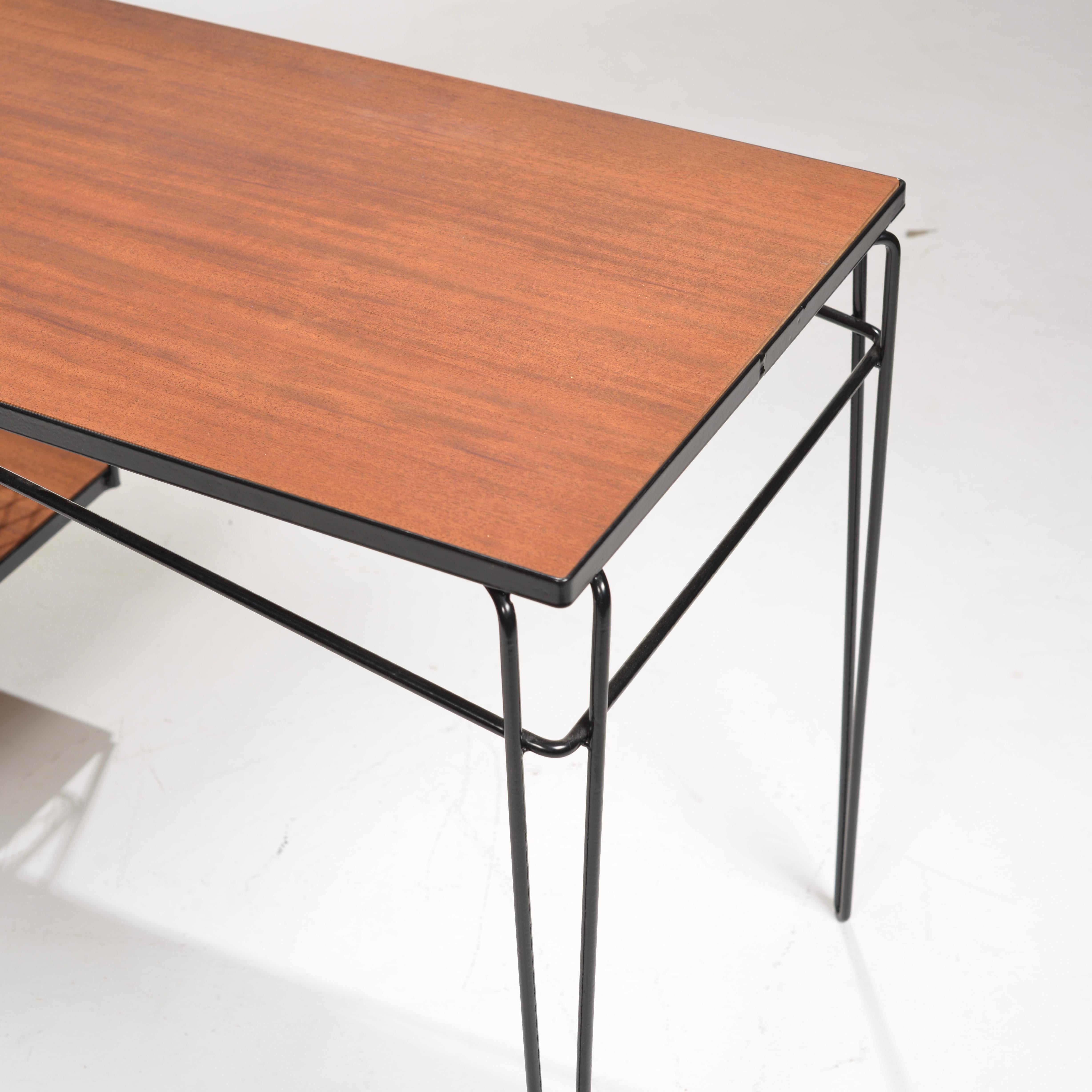 Pacific Design School Mahogany Desk by Thin Line of Los Angeles For Sale 1