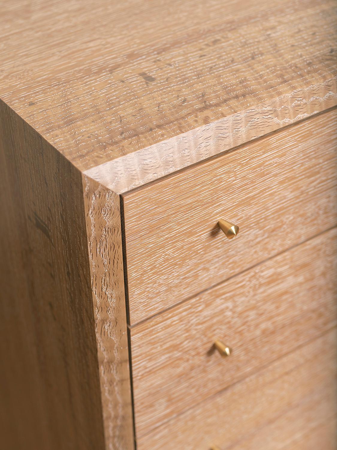 Modern Pacific Dresser in Cerused White Oak by Volk