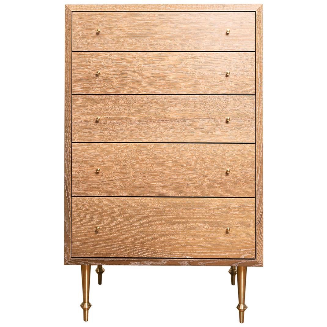 Comò Pacific in Oak Oak bianco cerato di Volk