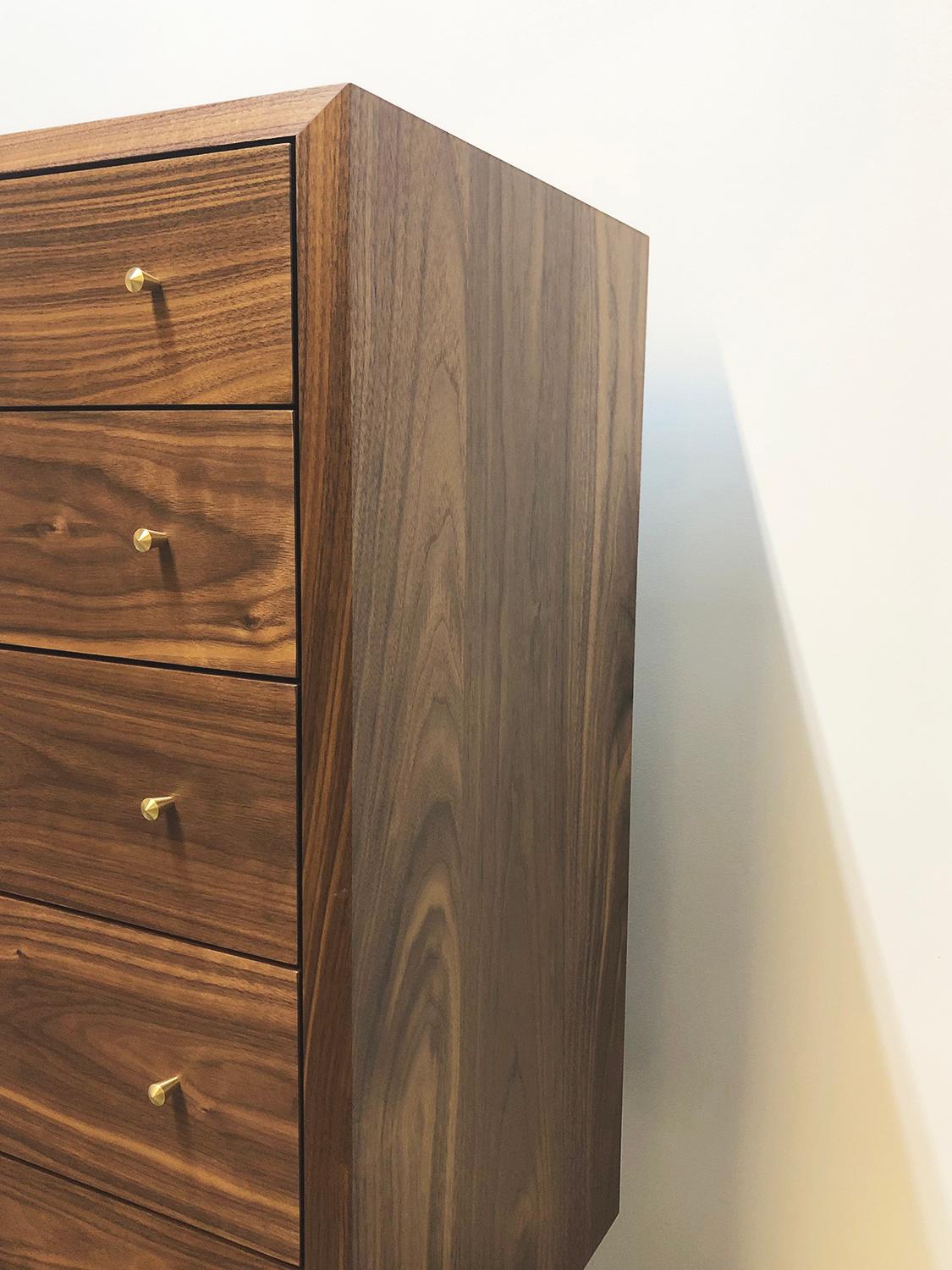 Pacific Dresser in Natural Walnut by Volk In New Condition For Sale In Brooklyn, NY