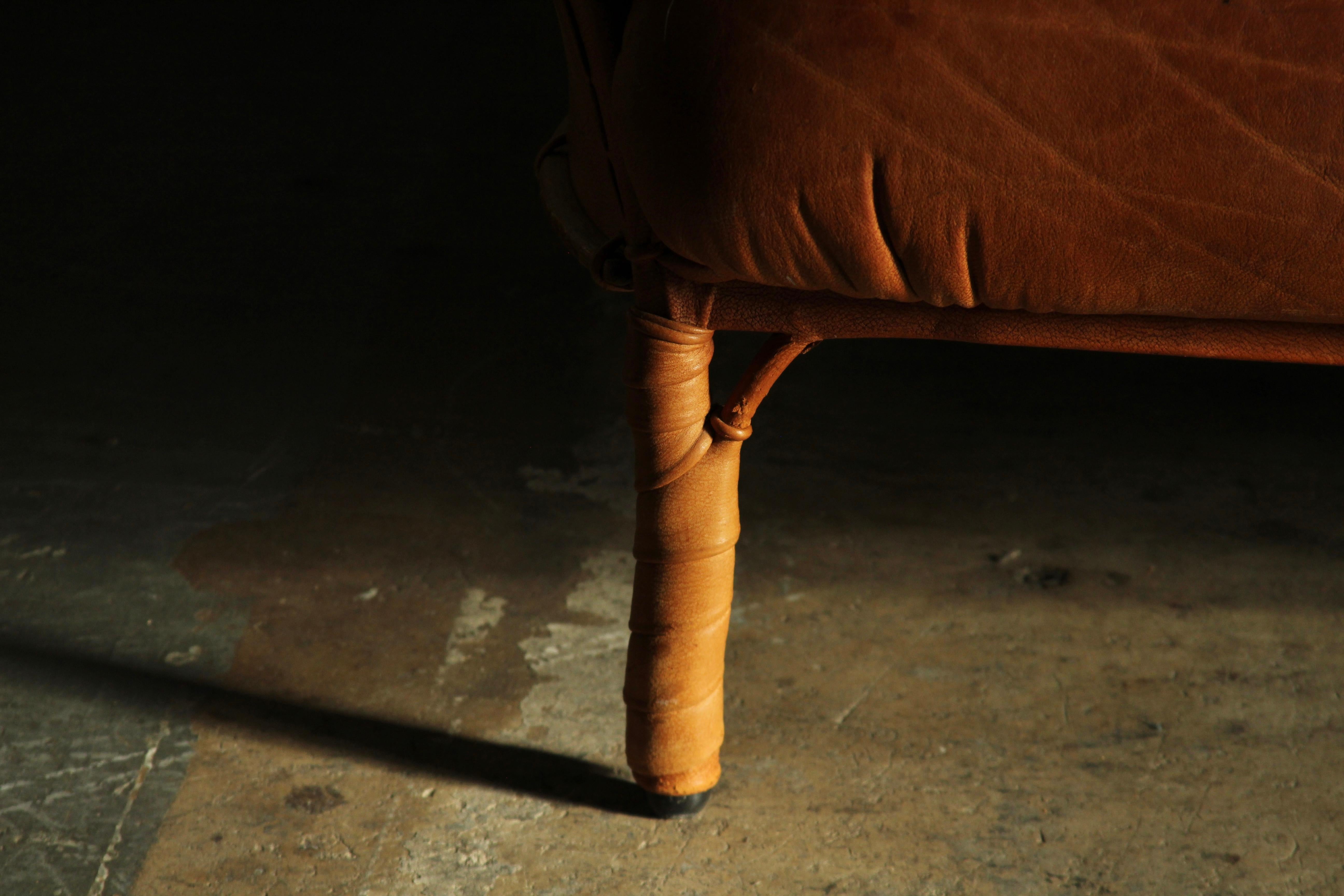 Pacific Green Cognac Distressed Leather 