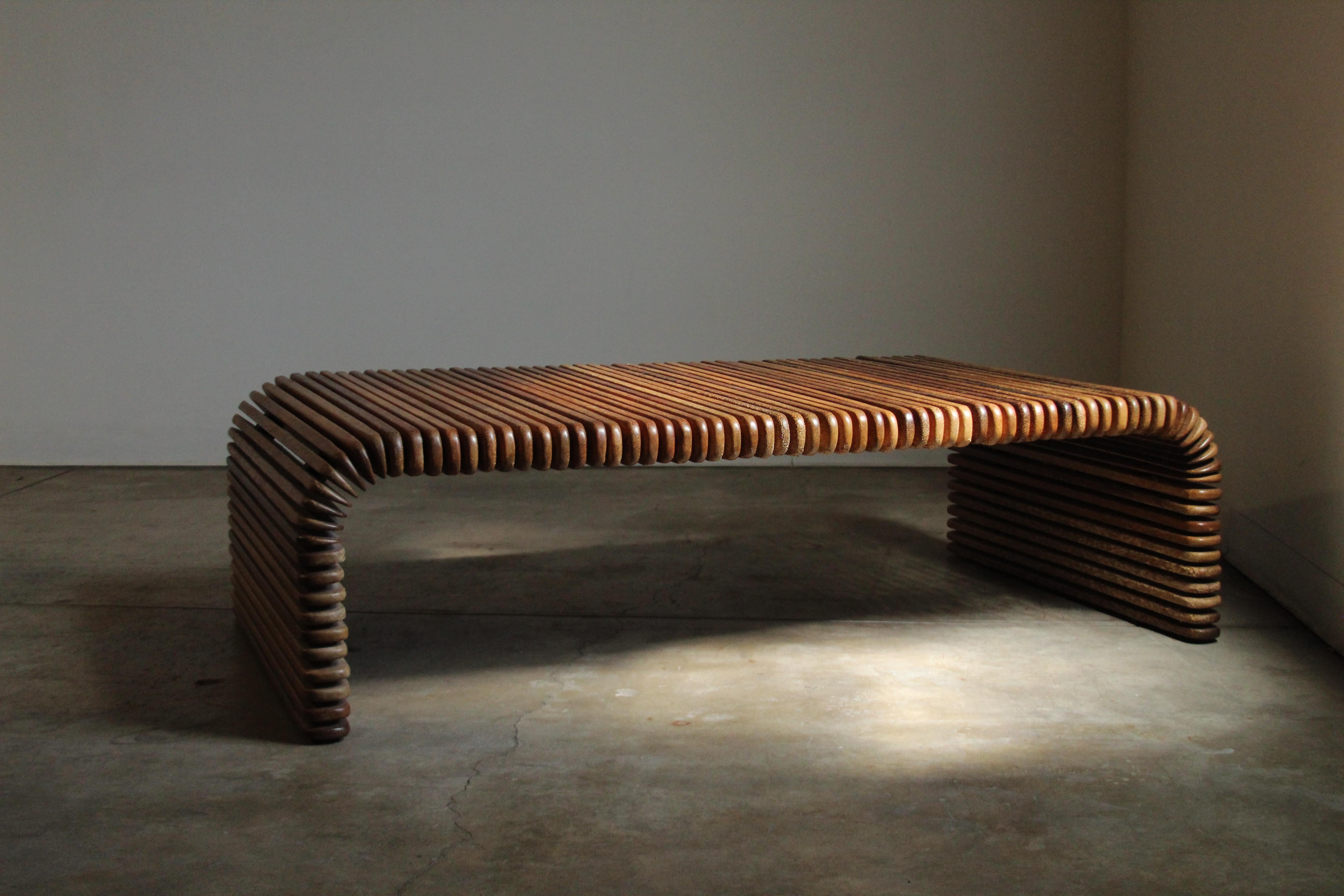 Pacific Green Large Scale Slatted Palmwood 