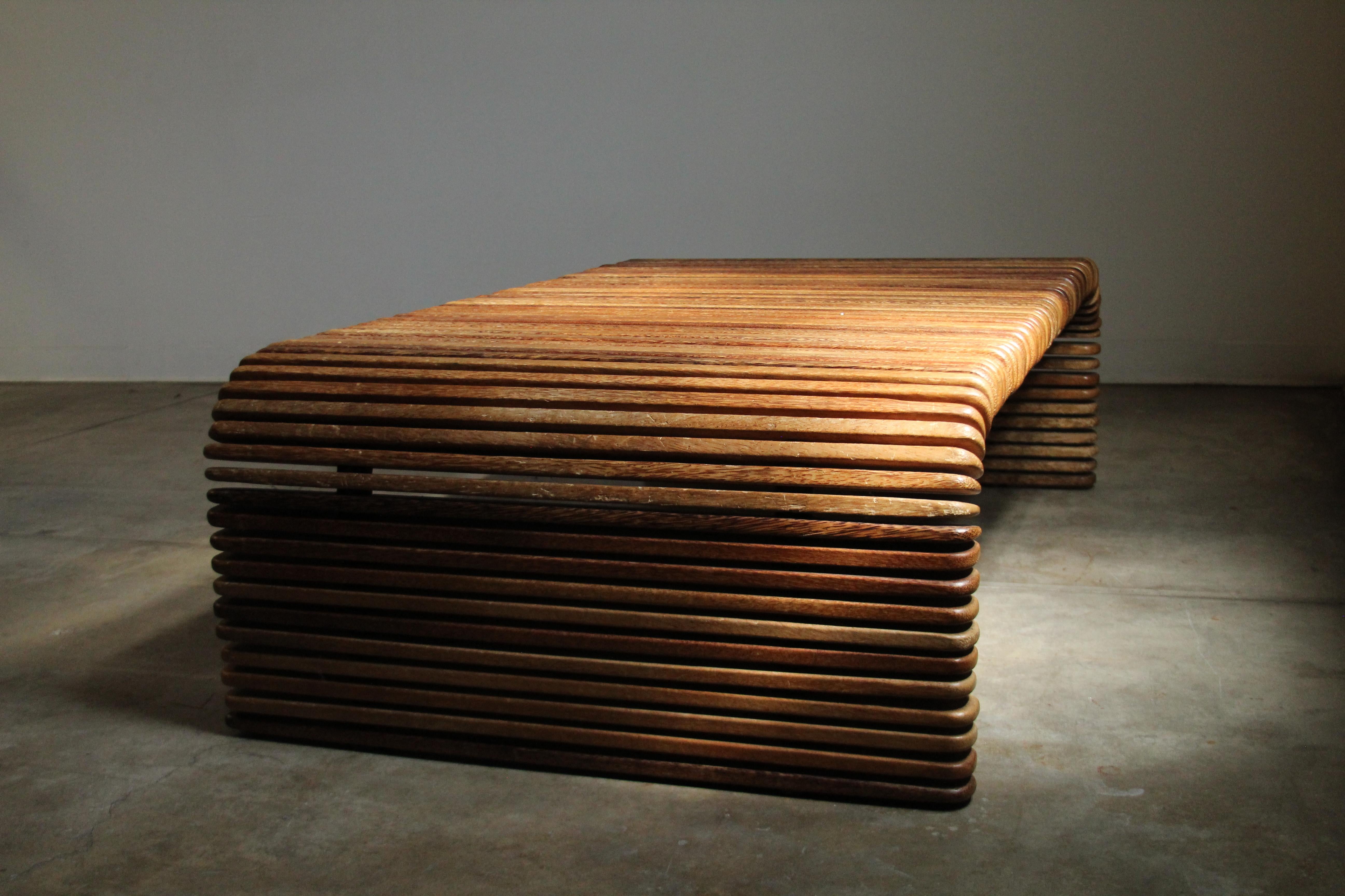 Pacific Green Large Scale Slatted Palmwood 