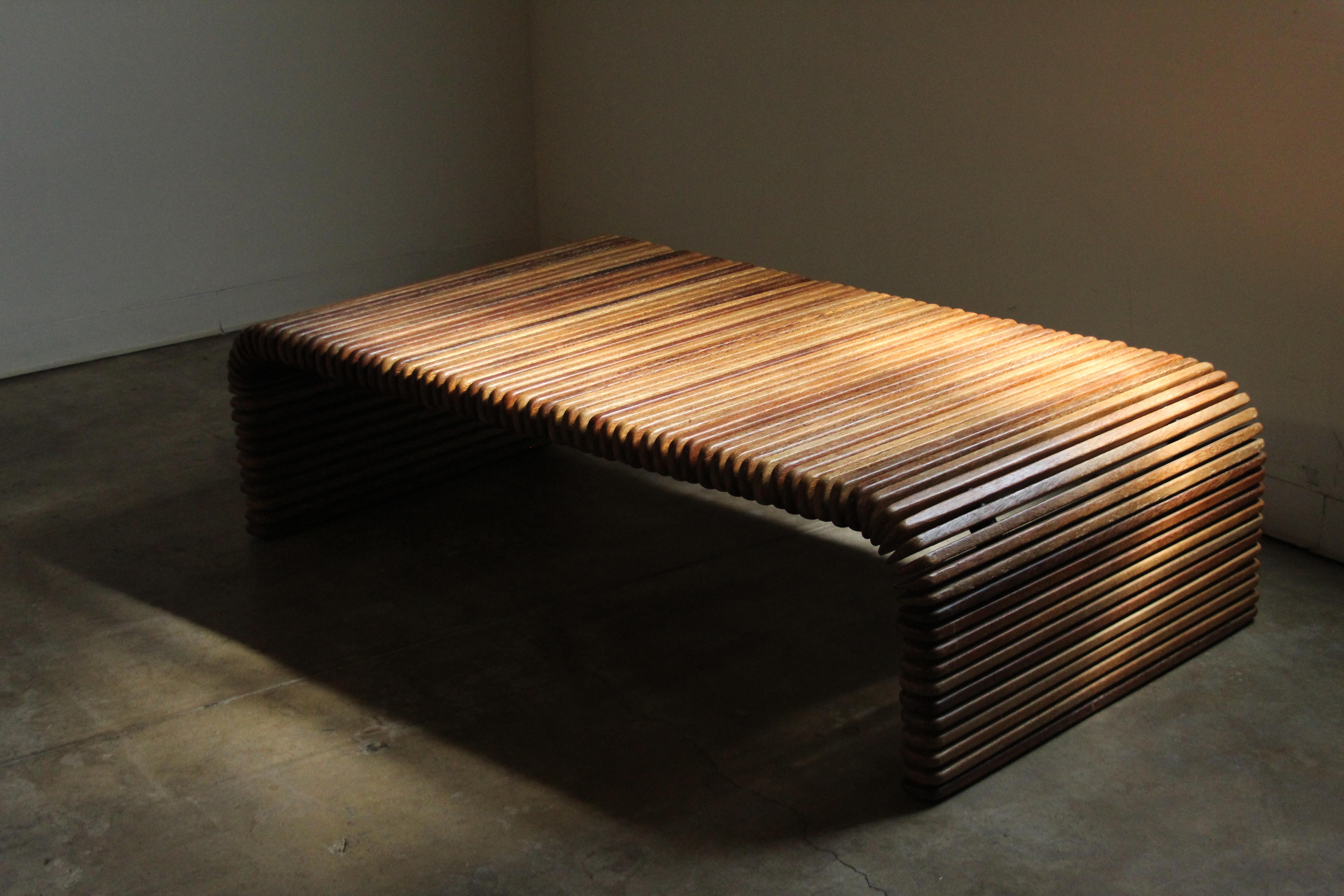Pacific Green Large Scale Slatted Palmwood 