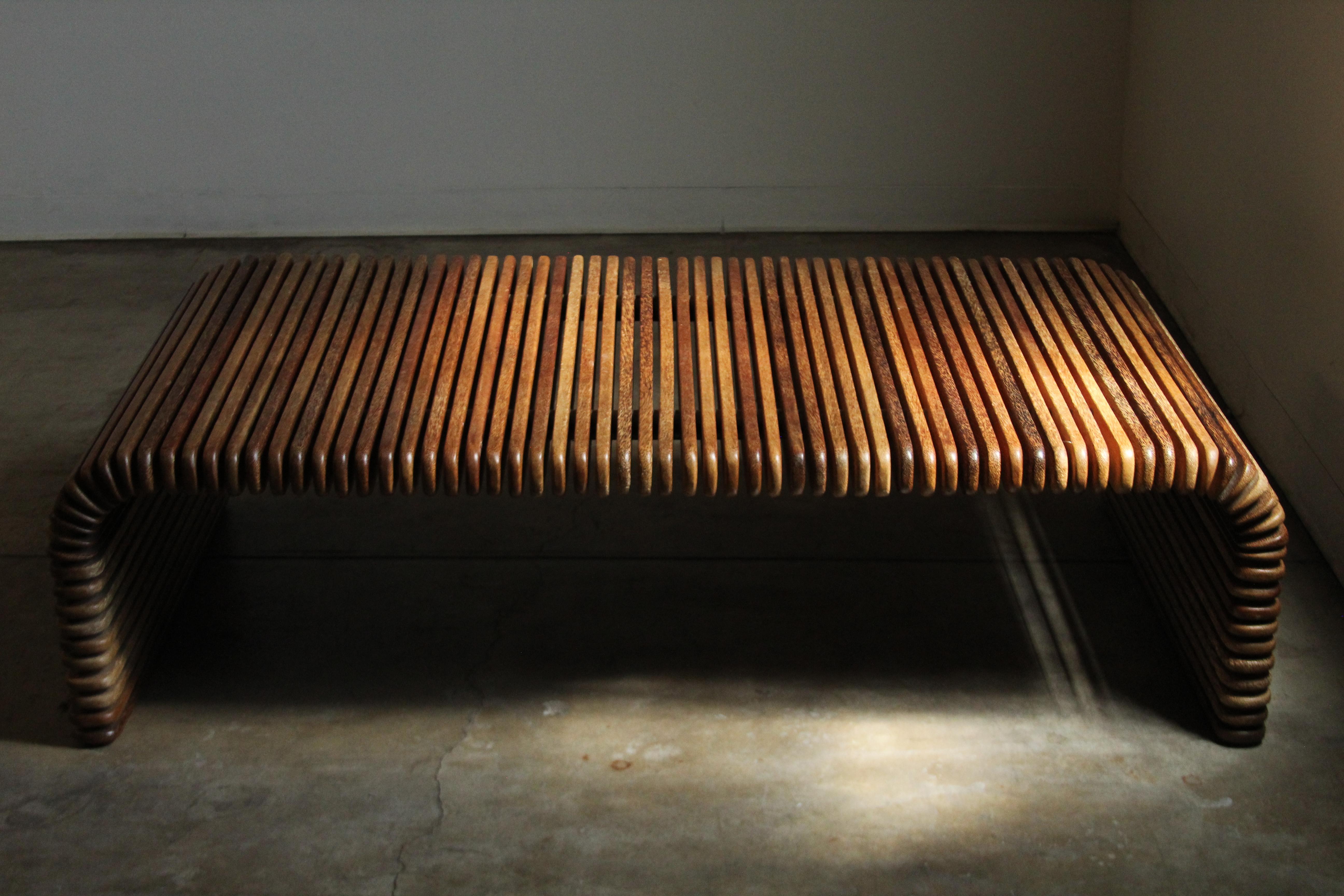 Steel Pacific Green Large Scale Slatted Palmwood 