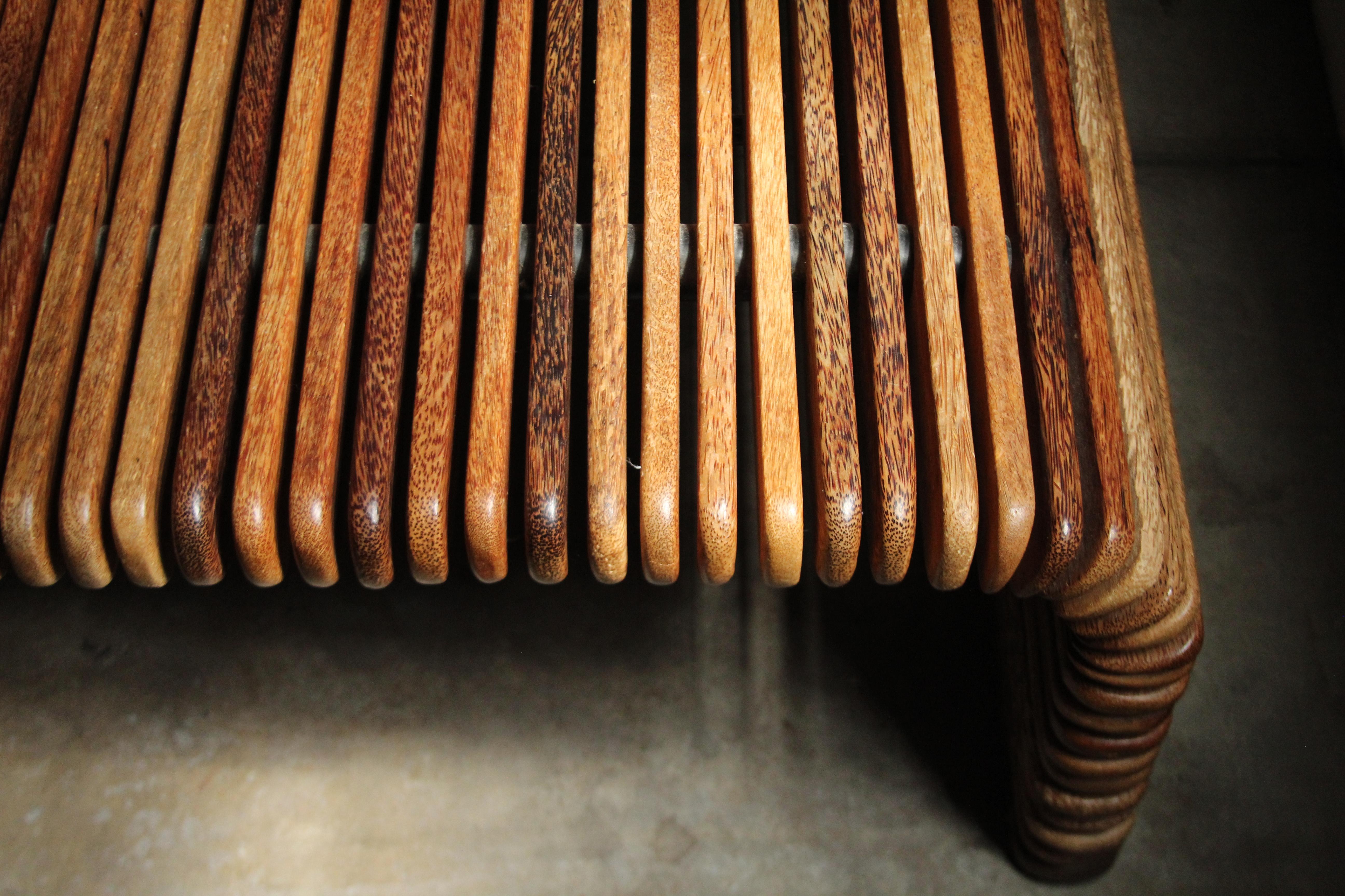 Pacific Green Large Scale Slatted Palmwood 