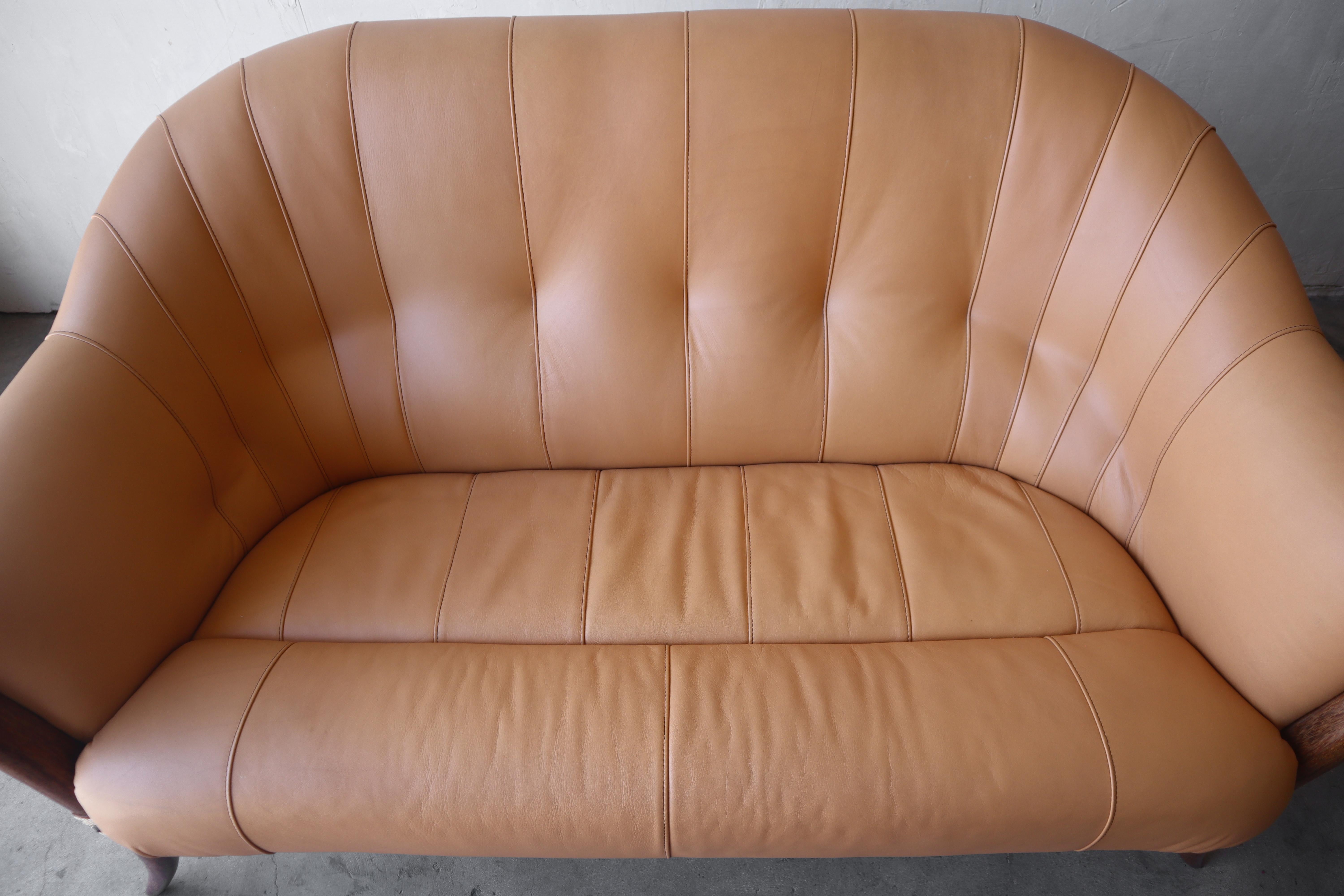 green leather sofa set