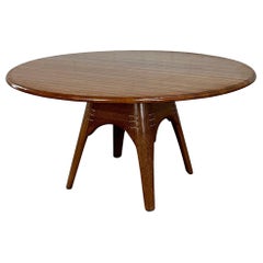 Pacific Green Leather & Palm Wood Dining table