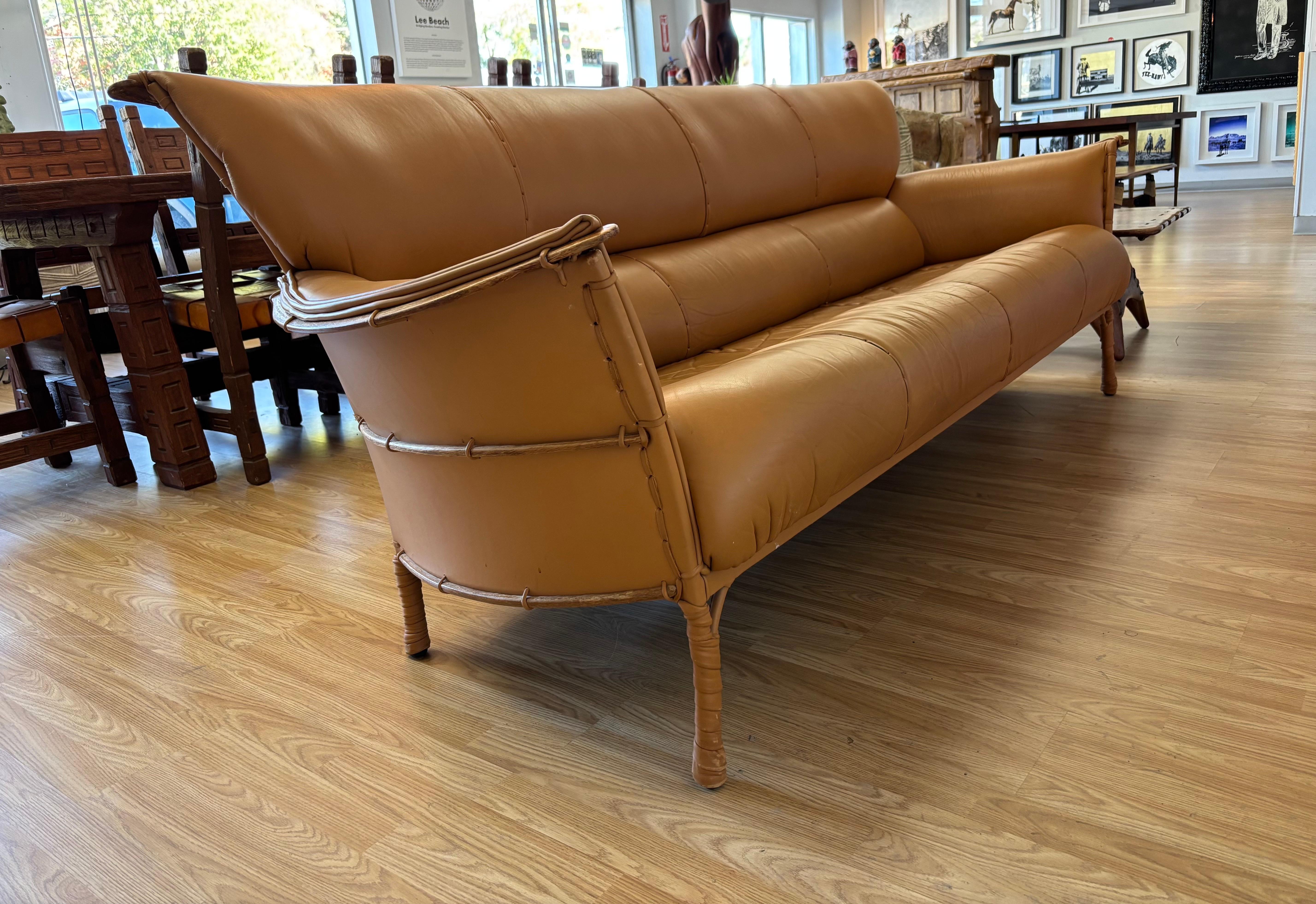 Fin du 20e siècle Canapé en cuir Pacific Green, Australie, circa 1990