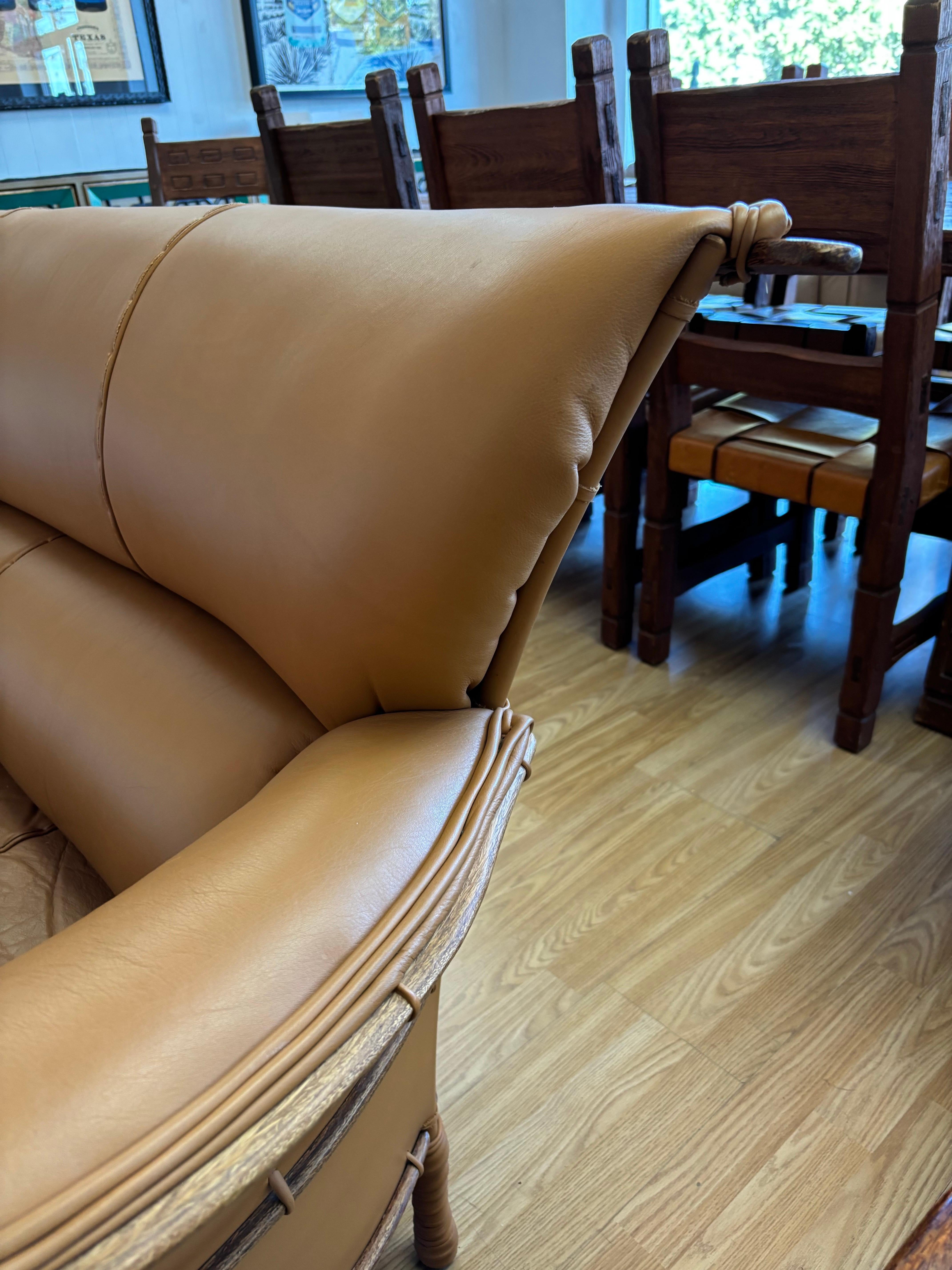 Cuir Canapé en cuir Pacific Green, Australie, circa 1990