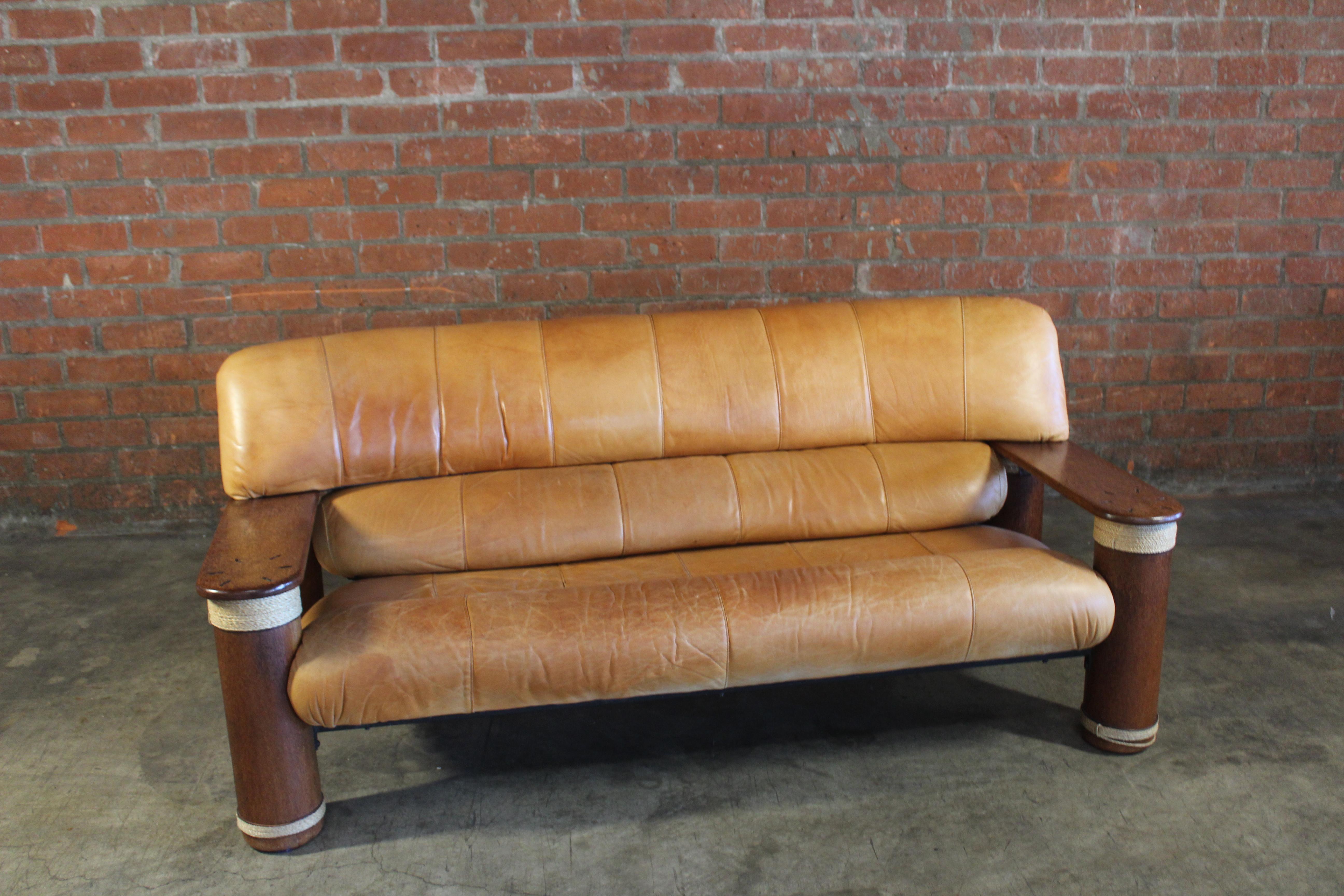 90s leather sofa
