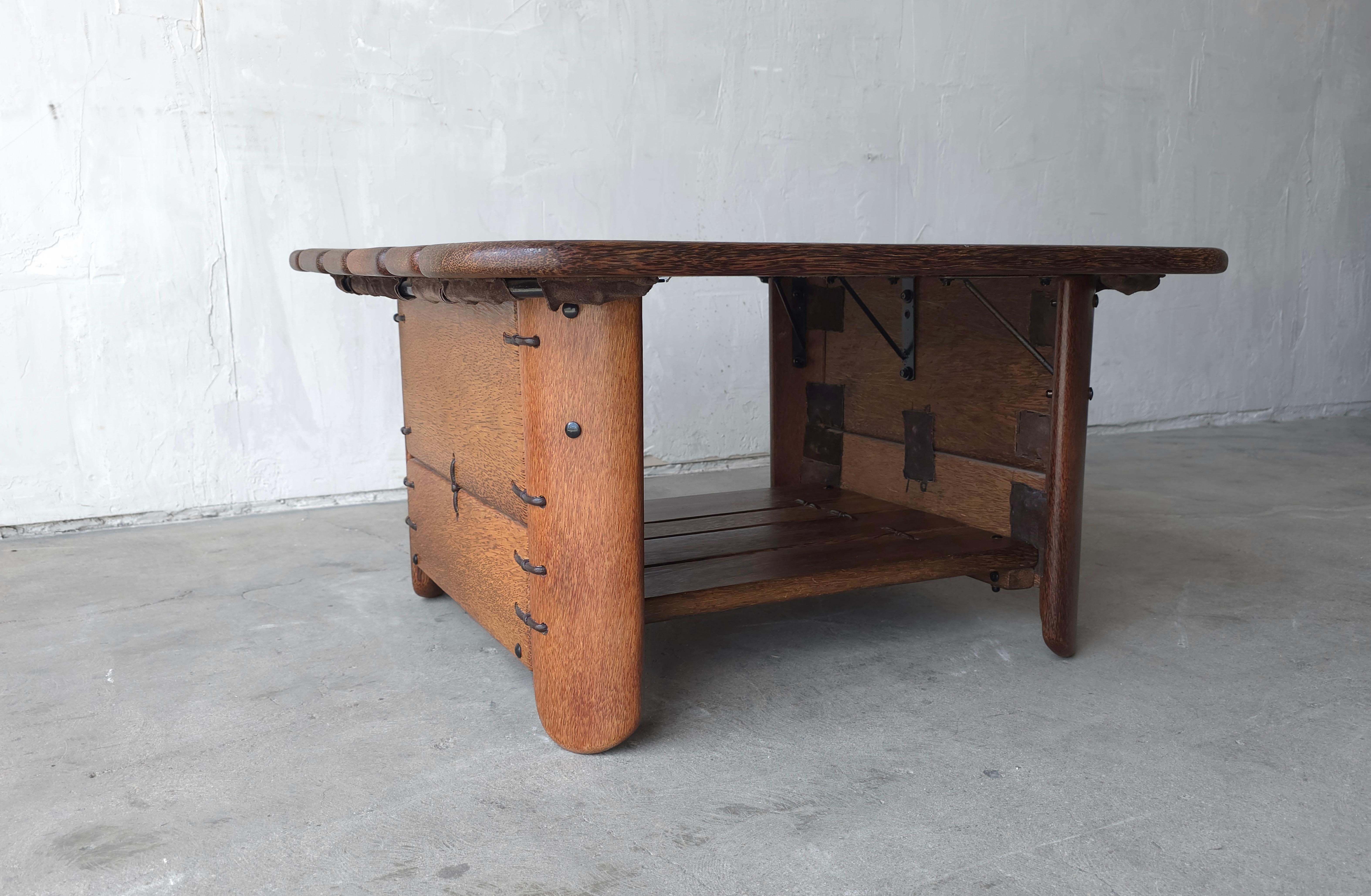 Contemporary Pacific Green Square Messina Coffee Table For Sale