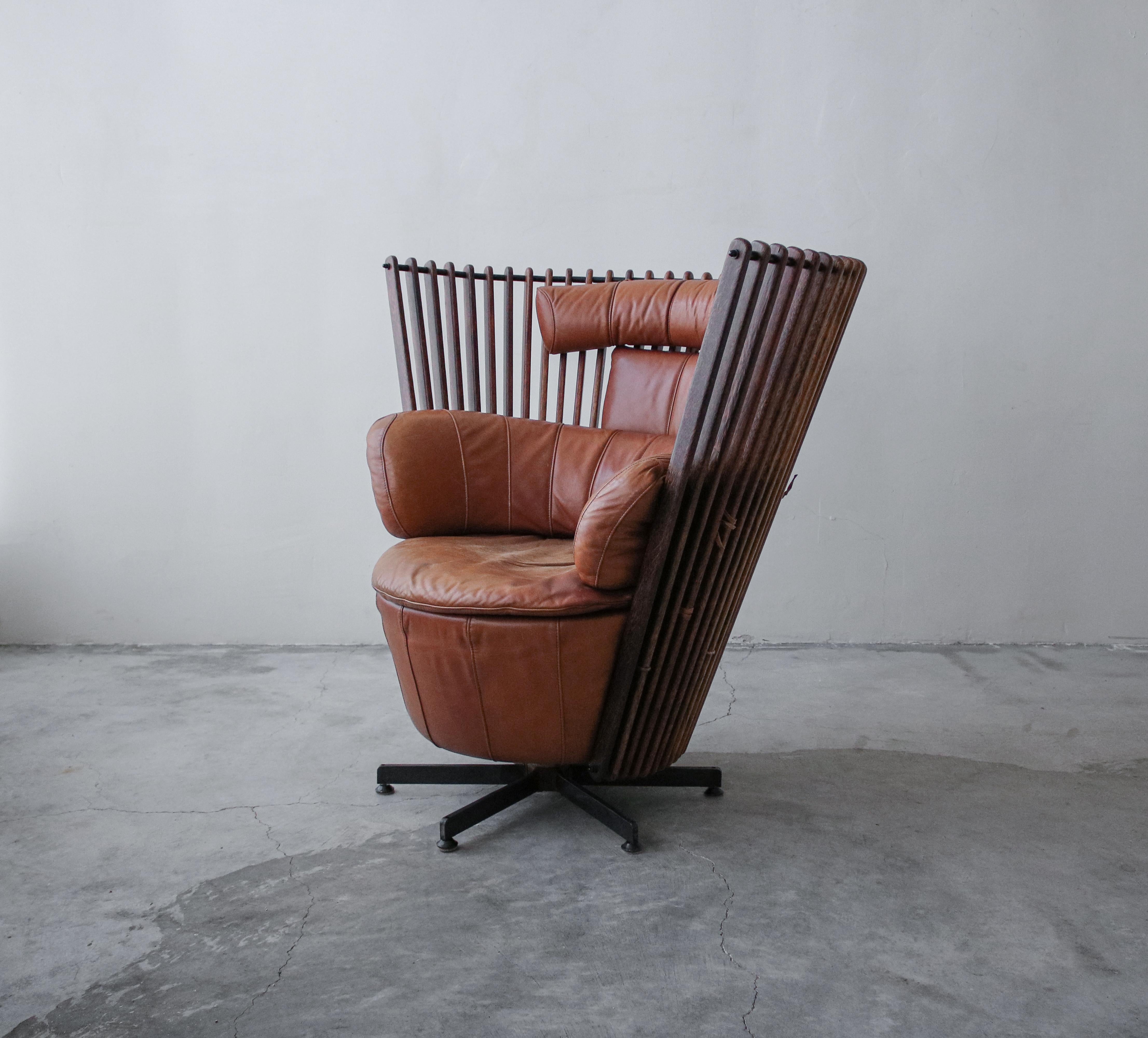 palm wood chair