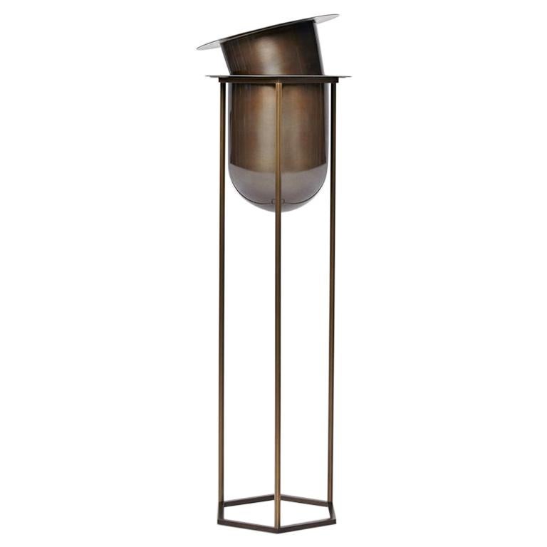 Pacific Height Wine Chiller by Yabu Pushelberg in Smoked Bronze