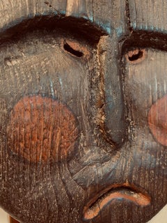 Pacific Northwest Coast Carved and Polychromed Wooden Mask, Early 20th Century