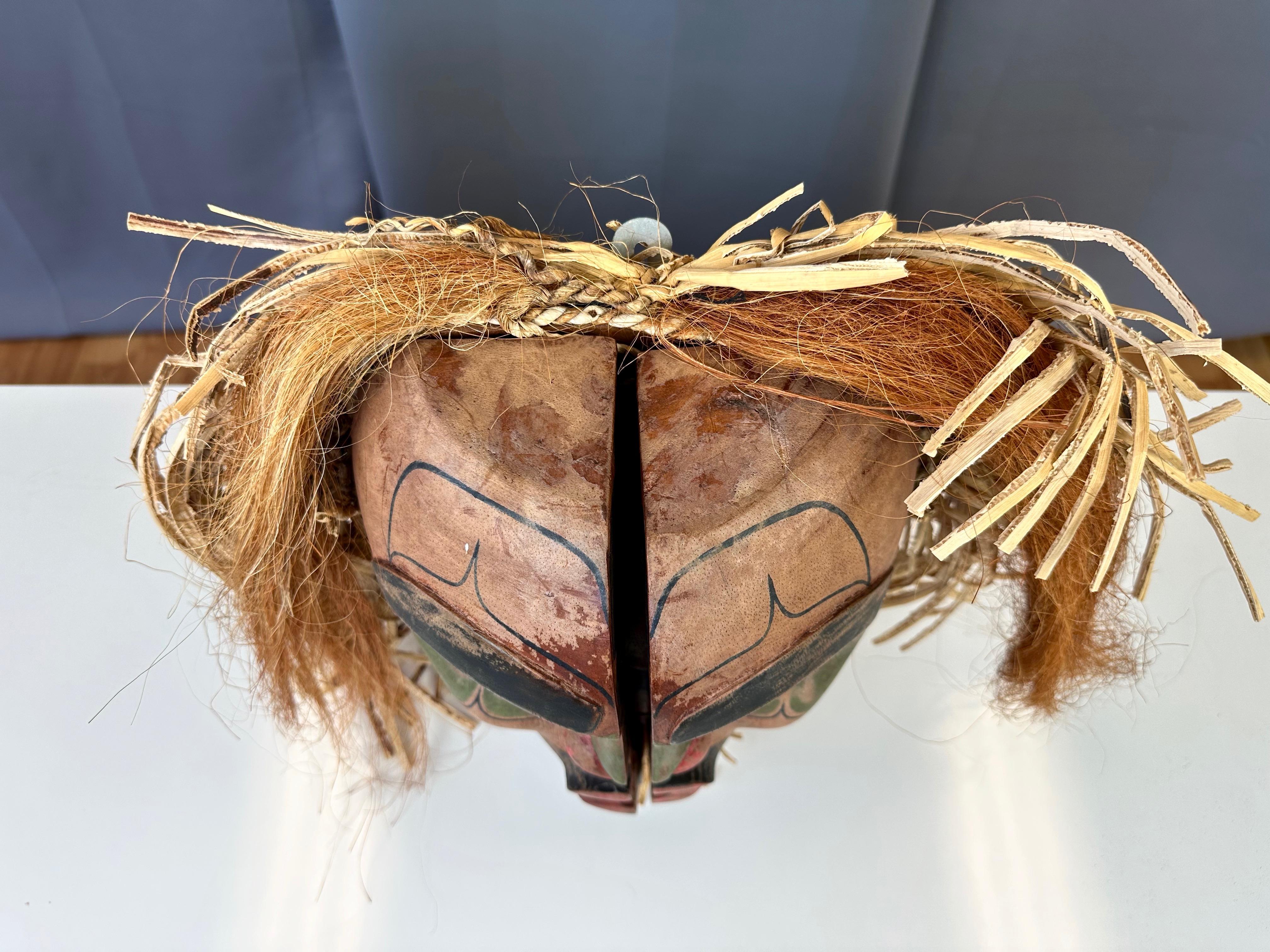 Pacific Northwest First Nations Kwakuitl Transformation or Opening Mask, 1970s 8