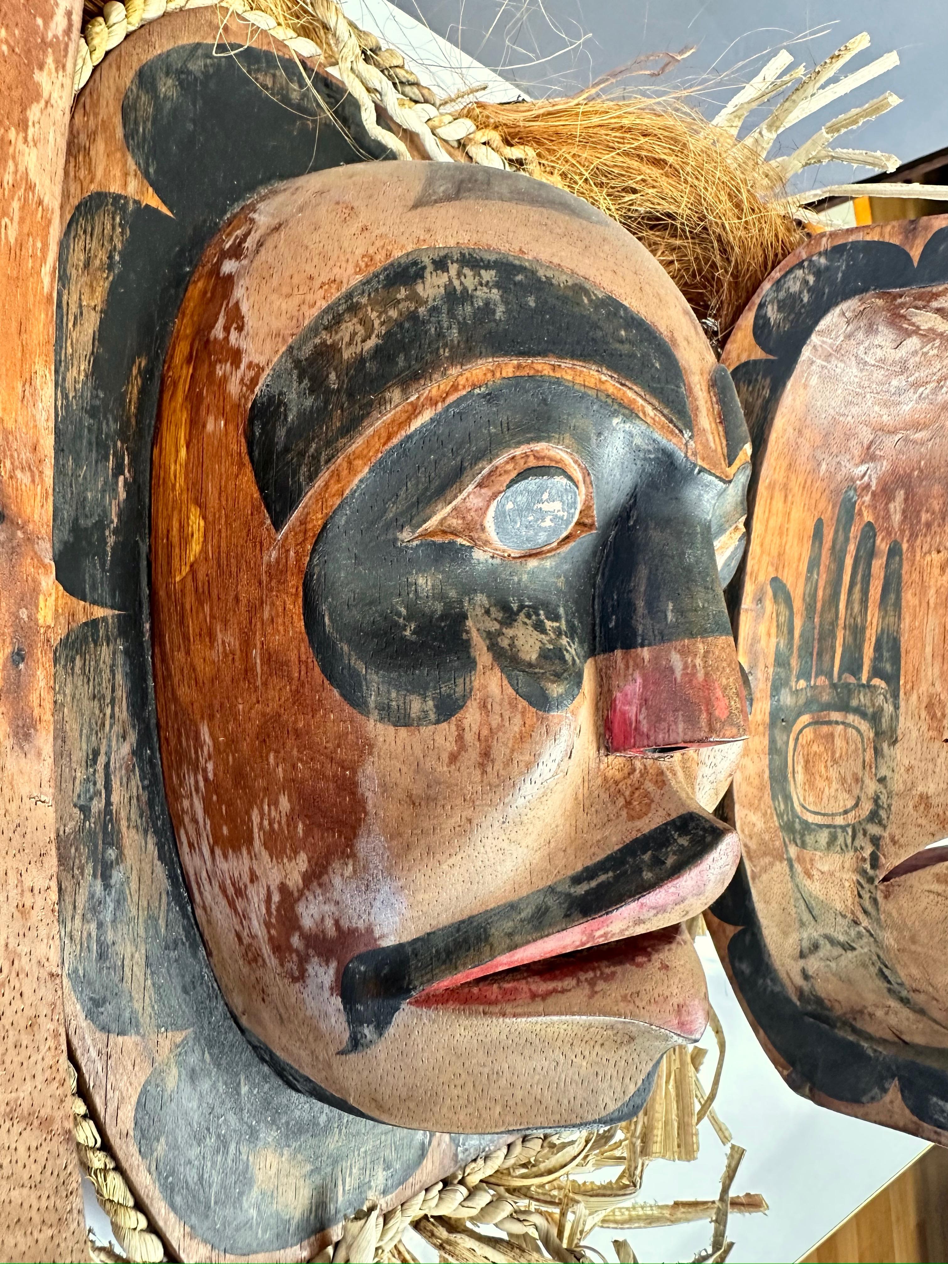 Pacific Northwest First Nations Kwakuitl Transformation or Opening Mask, 1970s 1