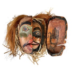 Pacific Northwest First Nations Kwakuitl Transformation or Opening Mask, 1970s