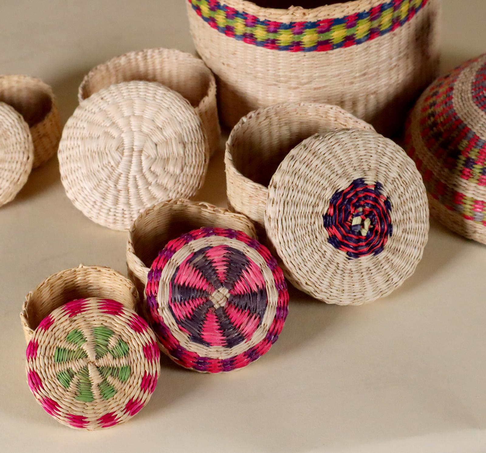 Hand-Woven Store closing March 31.  Pacific Northwest Miniature Nesting Baskets For Sale