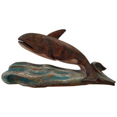 Pacific Northwest Native American Whale Carving
