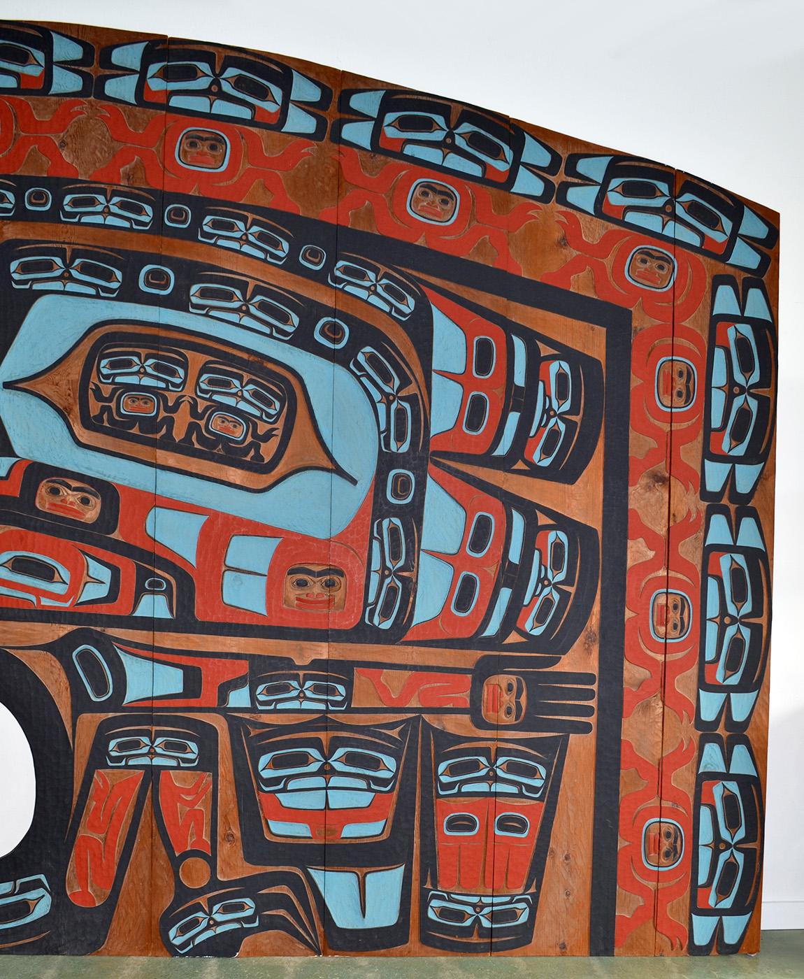 Native American Pacific Northwest Tlingit Whale House Rain Wall from Donald Judd Estate, c. 1968