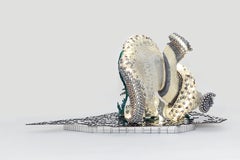 Pacific Table Lamp, Acrylic Pearl Beads and Nylon Thread by Lady Sister