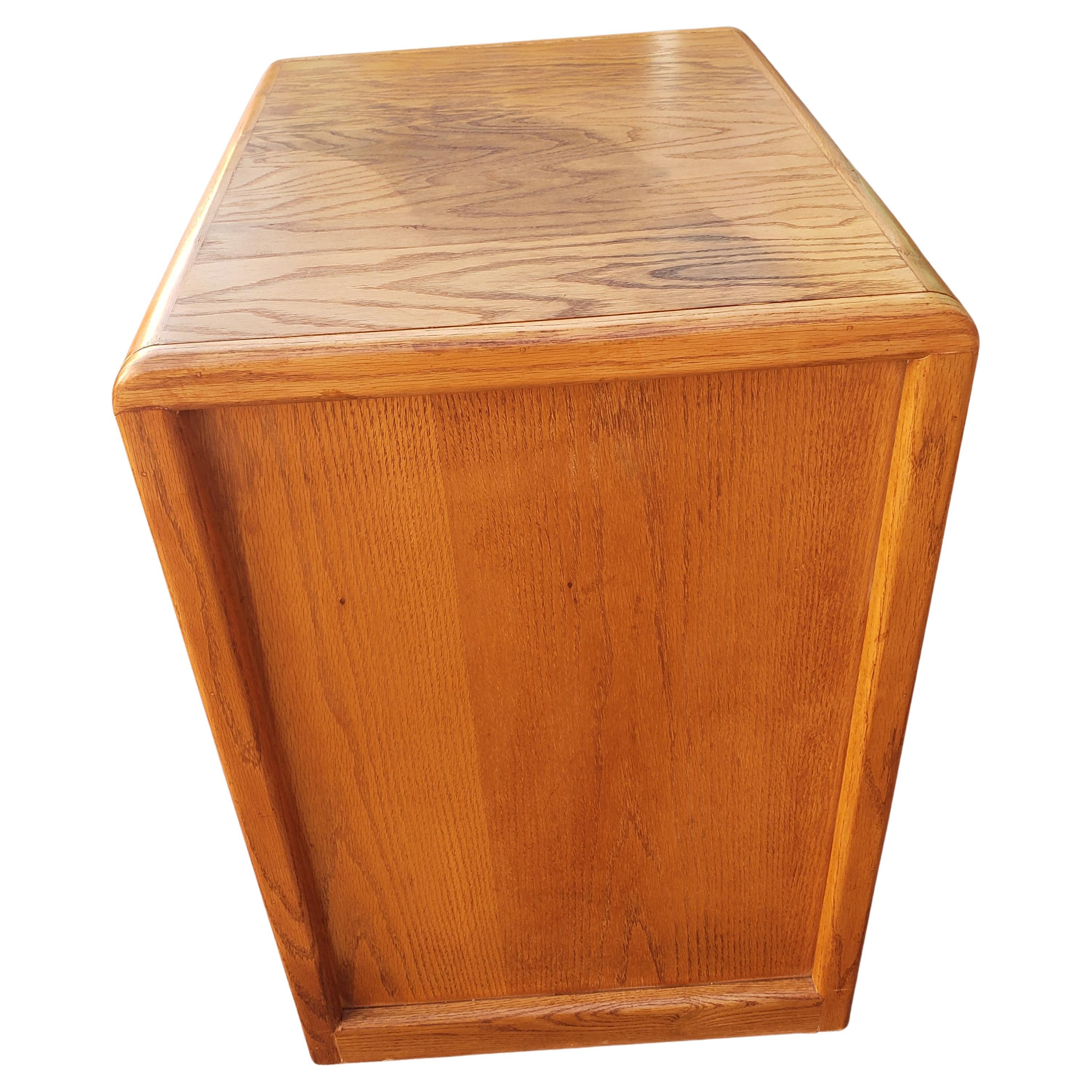 Pacific Tambour 2-Drawer Oak Waterfall Legal and Letter Size Filing Cabinet 1