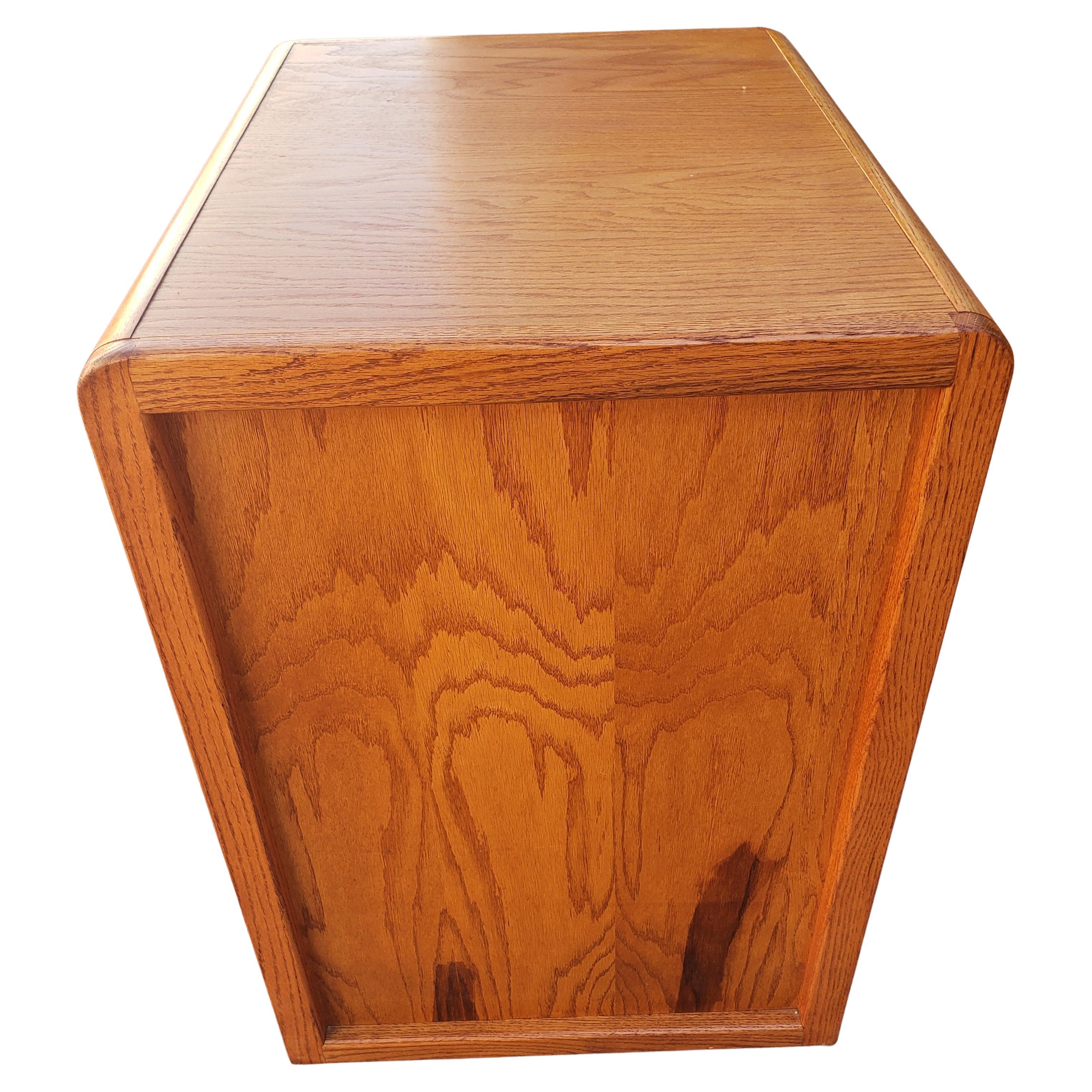 Pacific Tambour 2-Drawer Oak Waterfall Legal and Letter Size Filing Cabinet 2