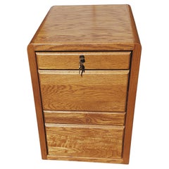 Pacific Tambour 2-Drawer Oak Waterfall Legal and Letter Size Filing Cabinet