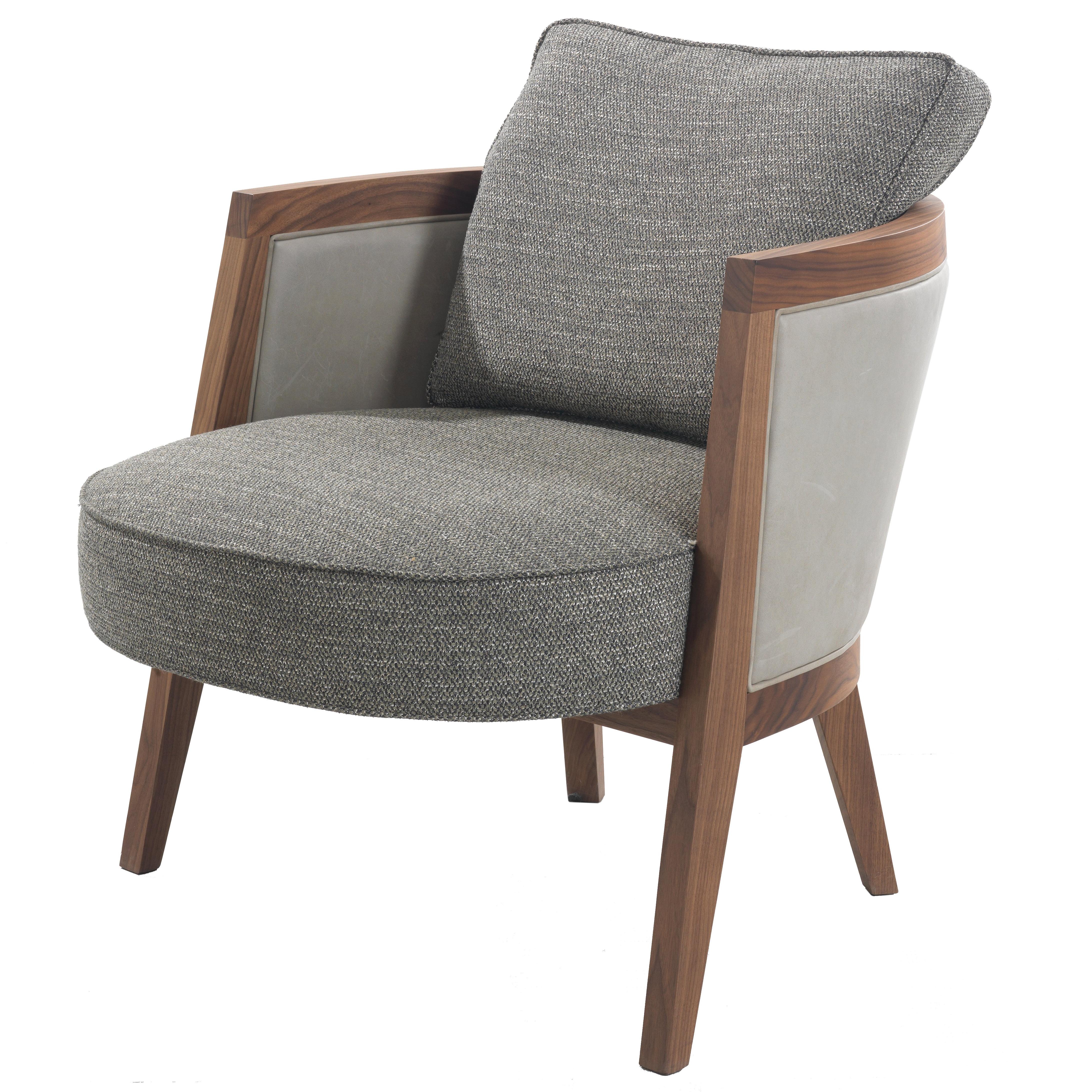 Pacini & Cappellini Cocoon Armchair in Grey by Giuliano & Gabriele Cappellettii For Sale