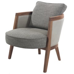 Pacini & Cappellini Cocoon Armchair in Grey by Giuliano & Gabriele Cappellettii