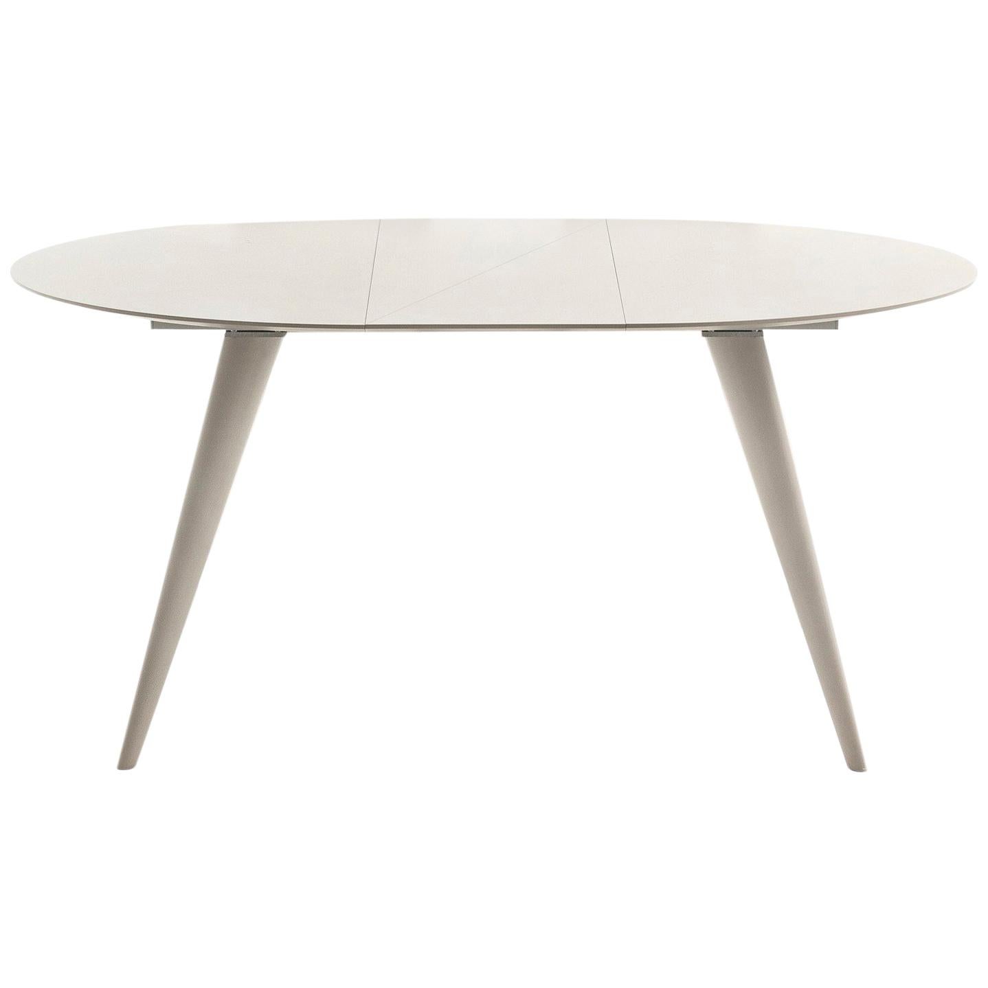 Pacini & Cappellini Elegance Medium Dining Table in White Ash by Fabio Rebosio For Sale