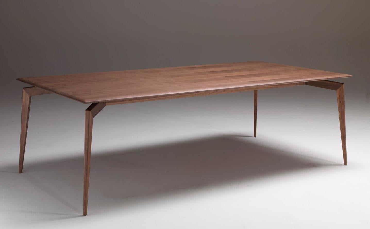 Modern Pacini & Cappellini Hope Dining Table in Walnut by Cesare Arosio For Sale