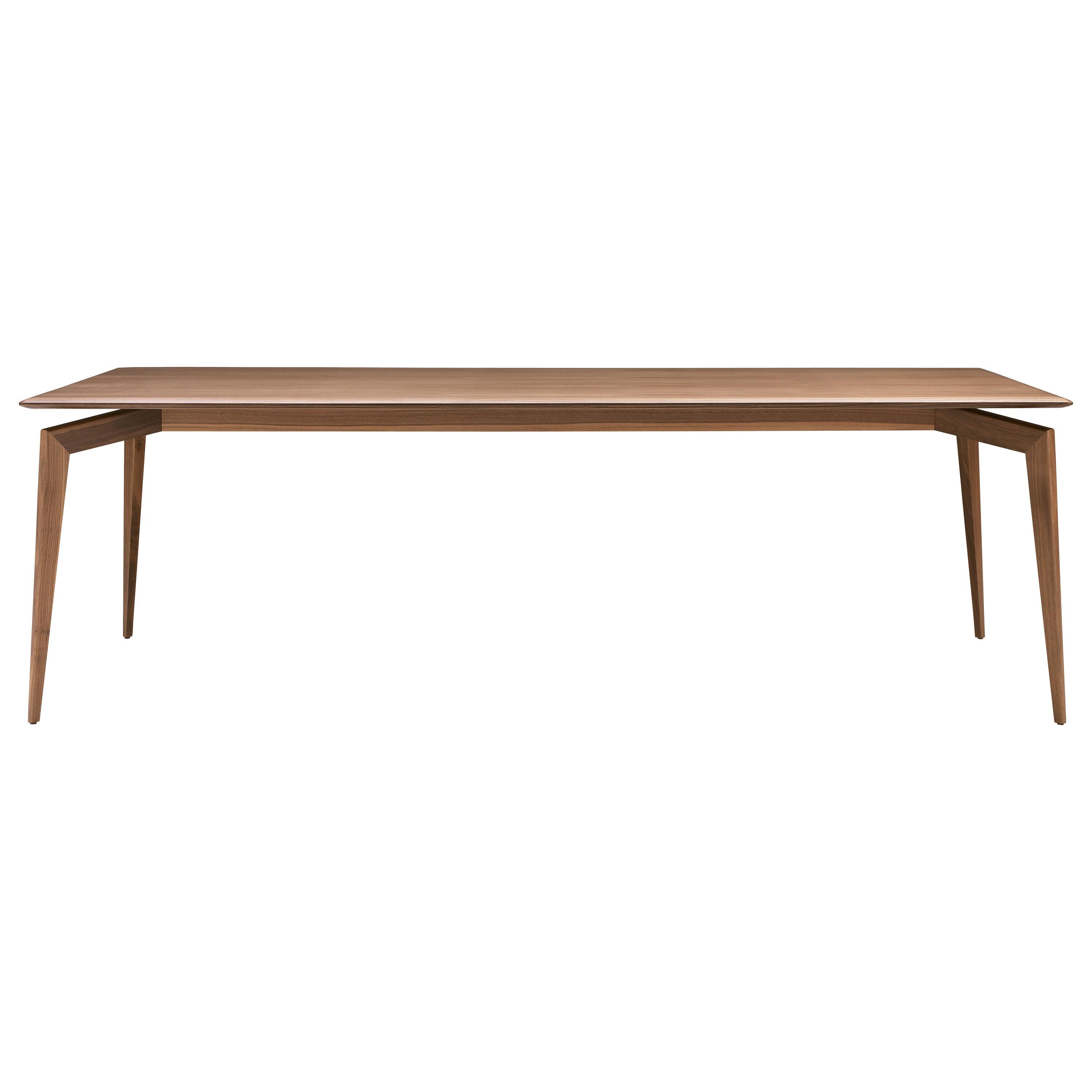 Pacini & Cappellini Hope Dining Table in Walnut by Cesare Arosio For Sale