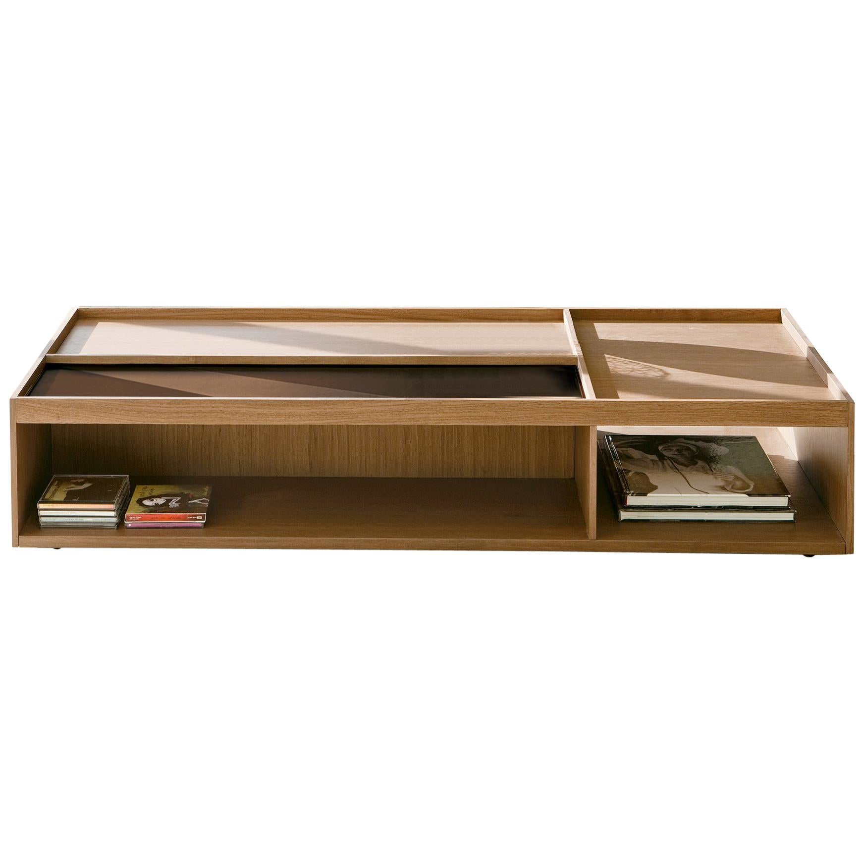 Pacini & Cappellini Scacco Coffee Table in Natural Ash For Sale