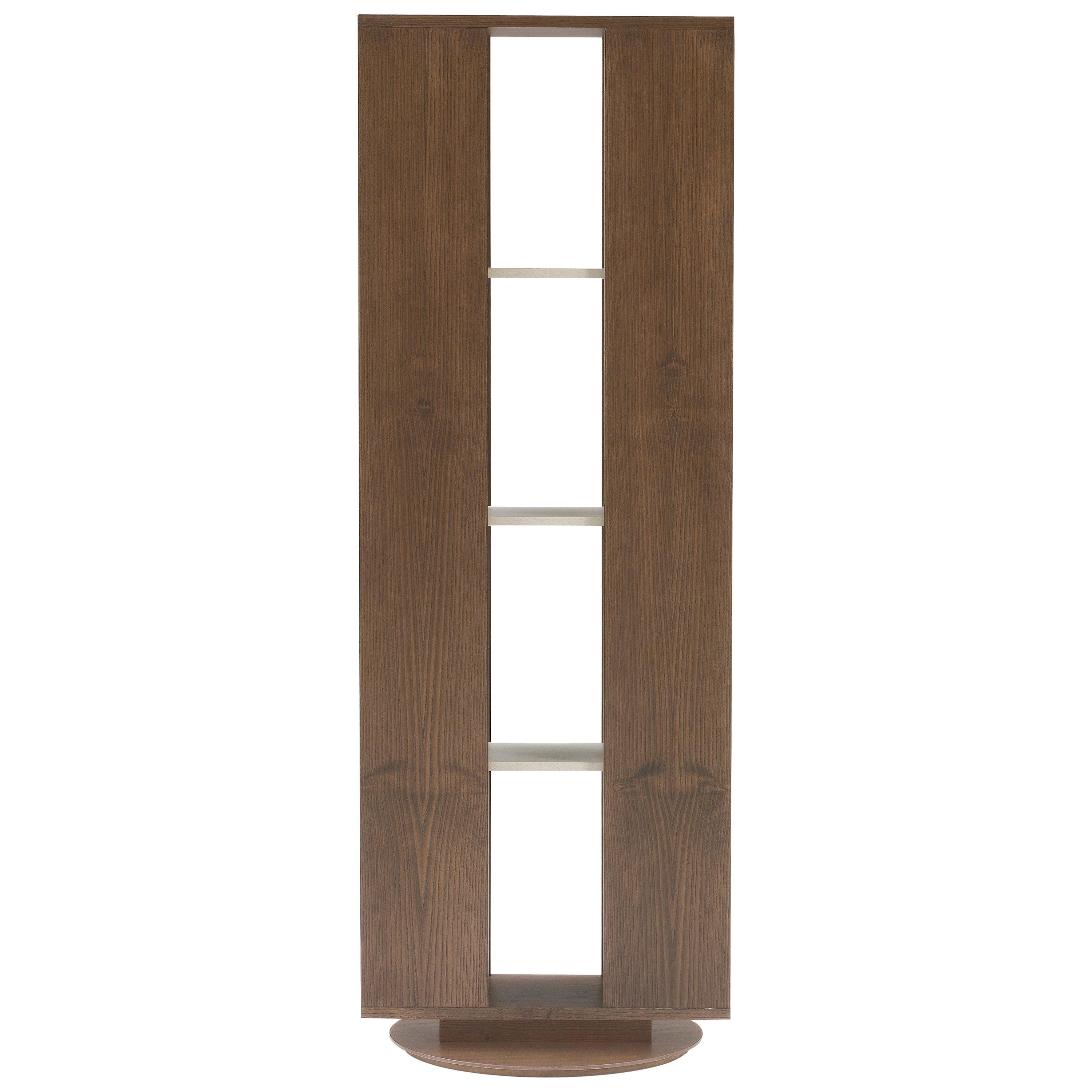 Pacini & Cappellini Trolley Large Bookends in Walnut by Fabio Rebosio For Sale