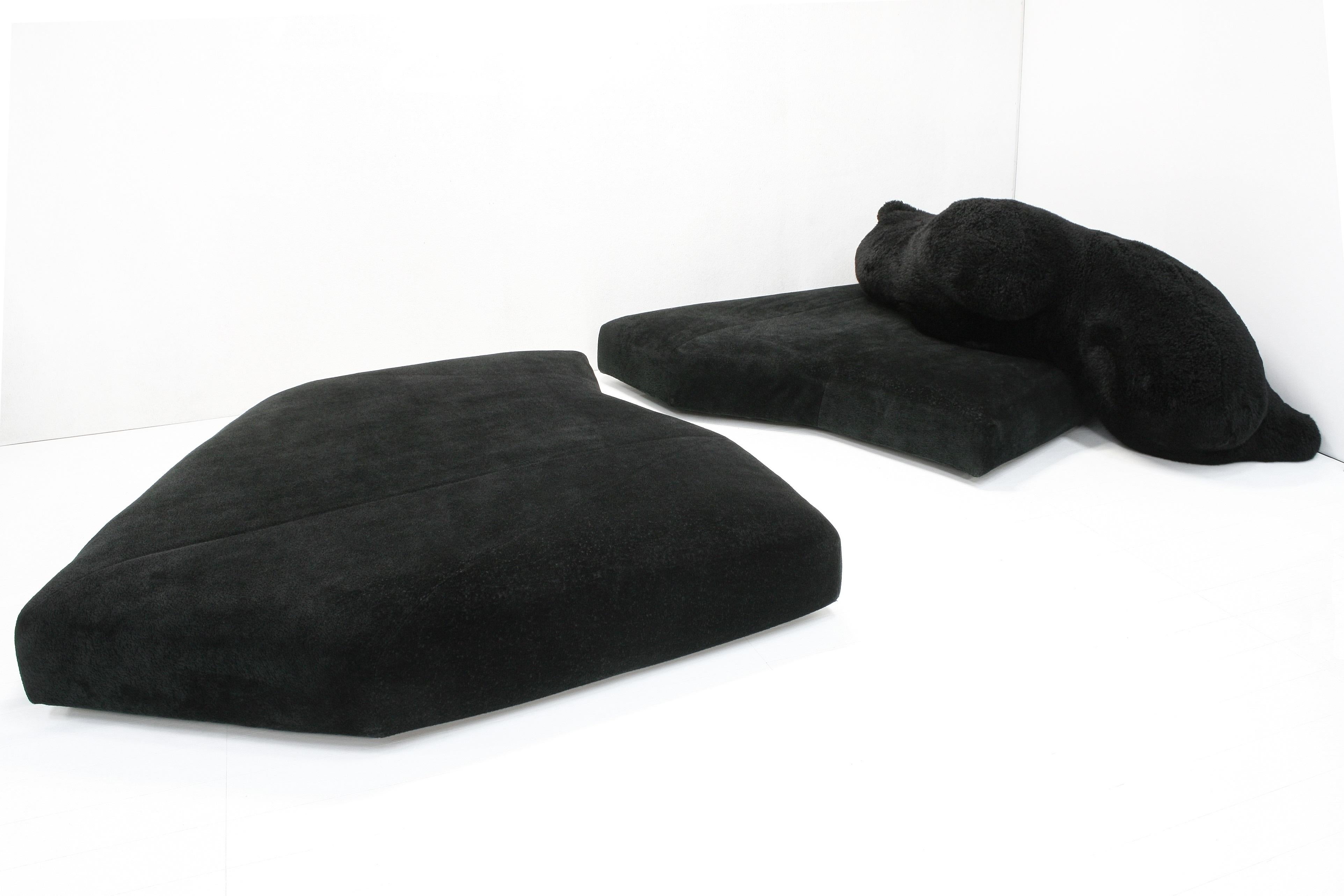 Pack Black Bear Landscape Lounge Sofa de Francesco Binfaré pour Edra Bon état - En vente à Izegem, VWV