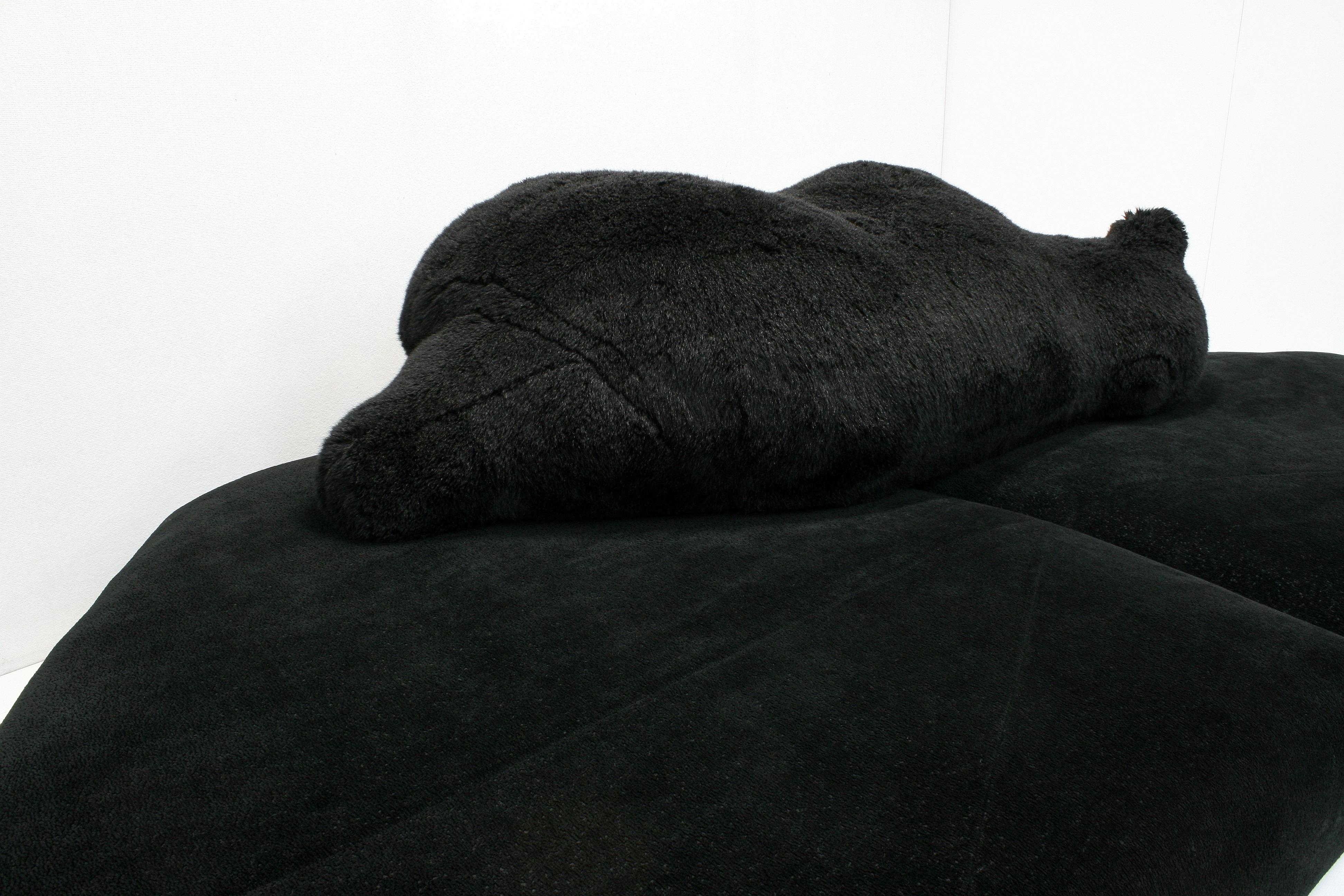 Italian Pack Black Bear Landscape Lounge Sofa by Francesco Binfaré for Edra For Sale