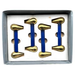 Pack of 4 1960s Murano glass handles for cabinet doors